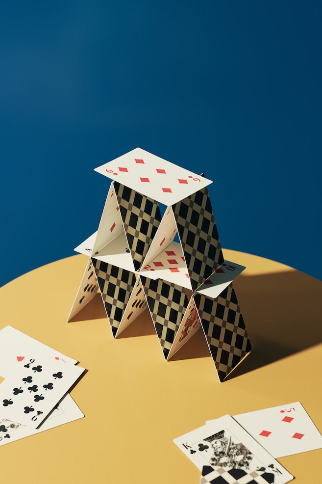 2-Pack Playing Cards - Beige/Blue - 2