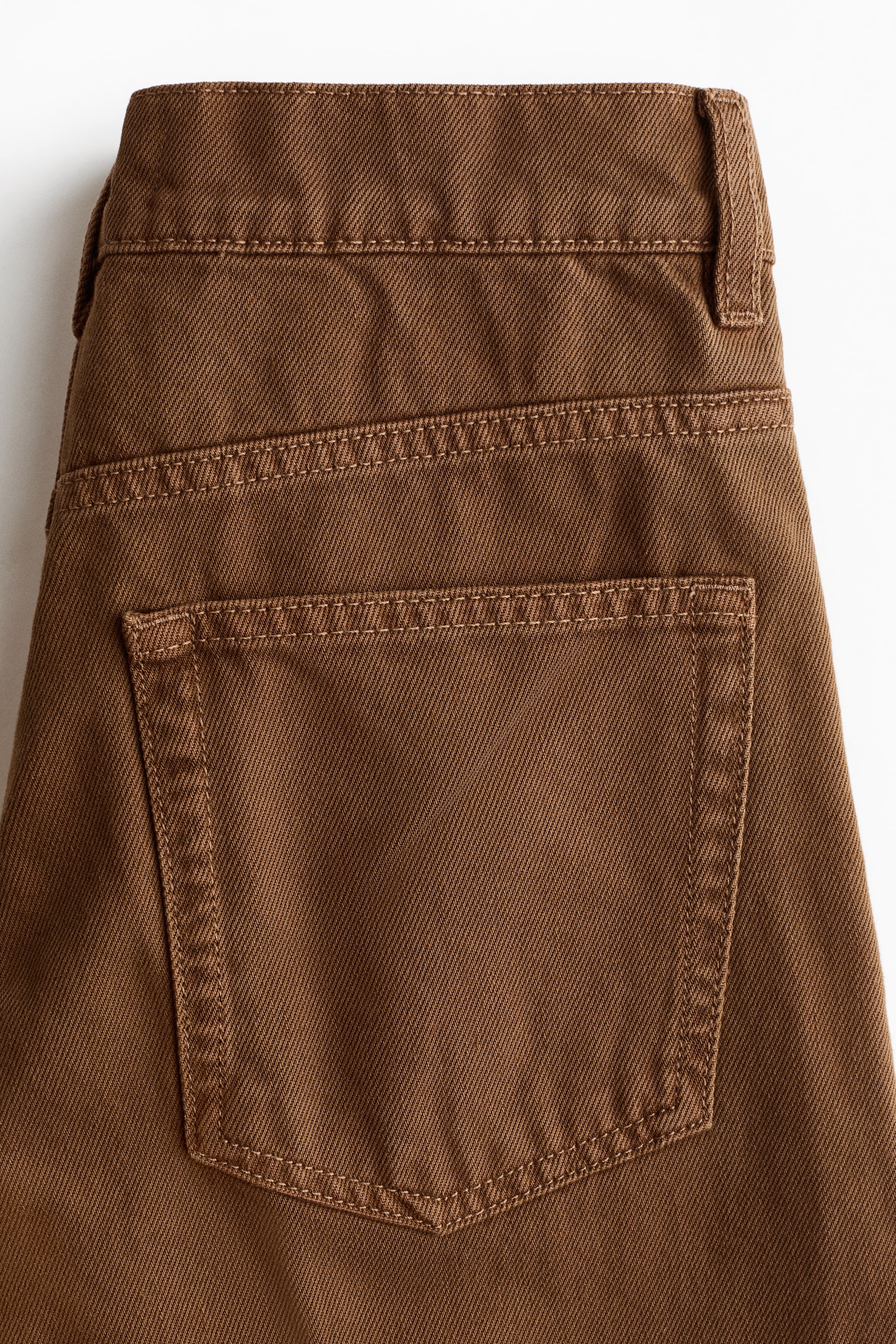 Wide-Leg Creased Jeans