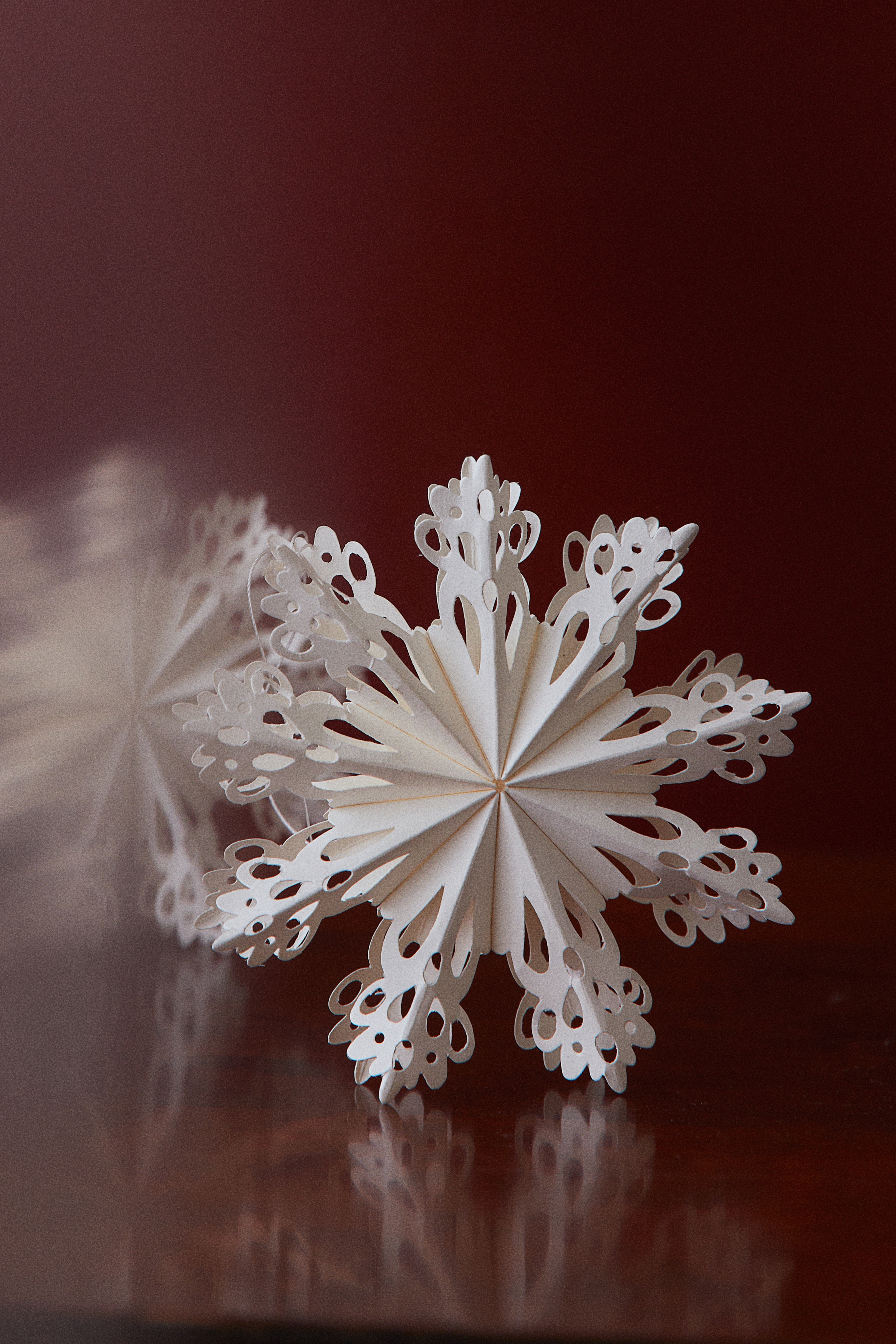 Decorazione per albero di Natale in carta - Bianco