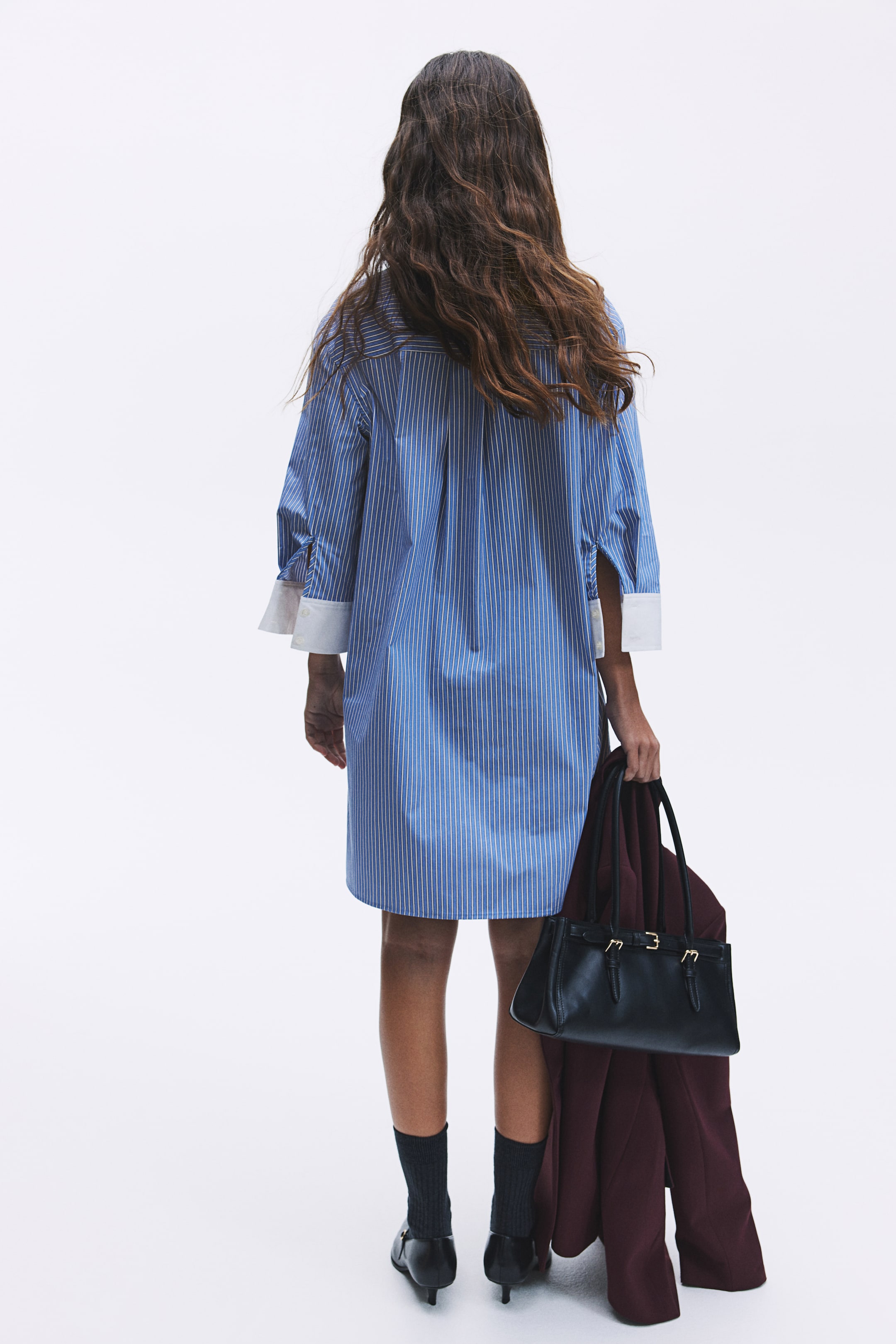 Cotton Twill Shirt Dress