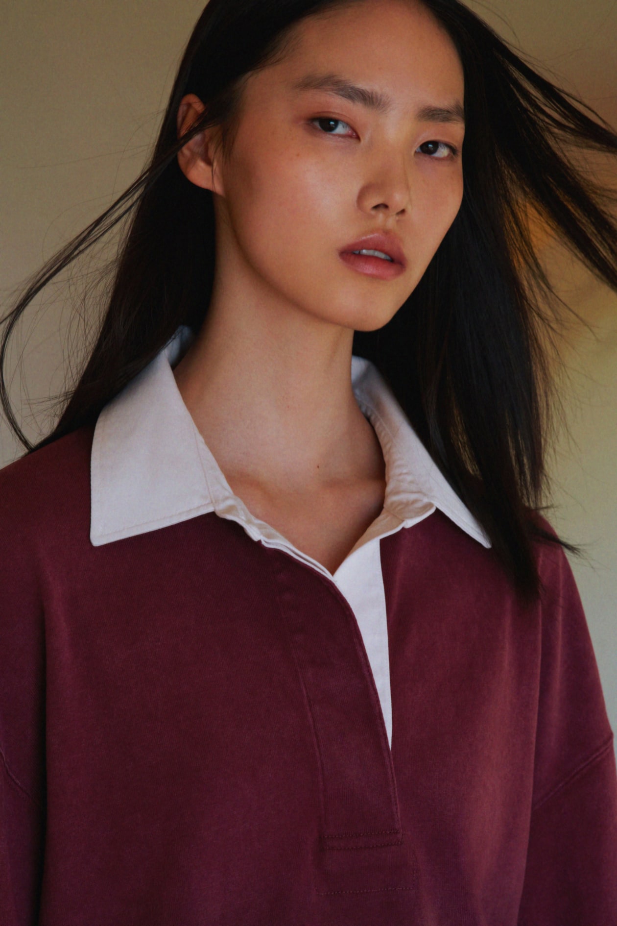 Polo shirt Burgundy Ladies H&M IE