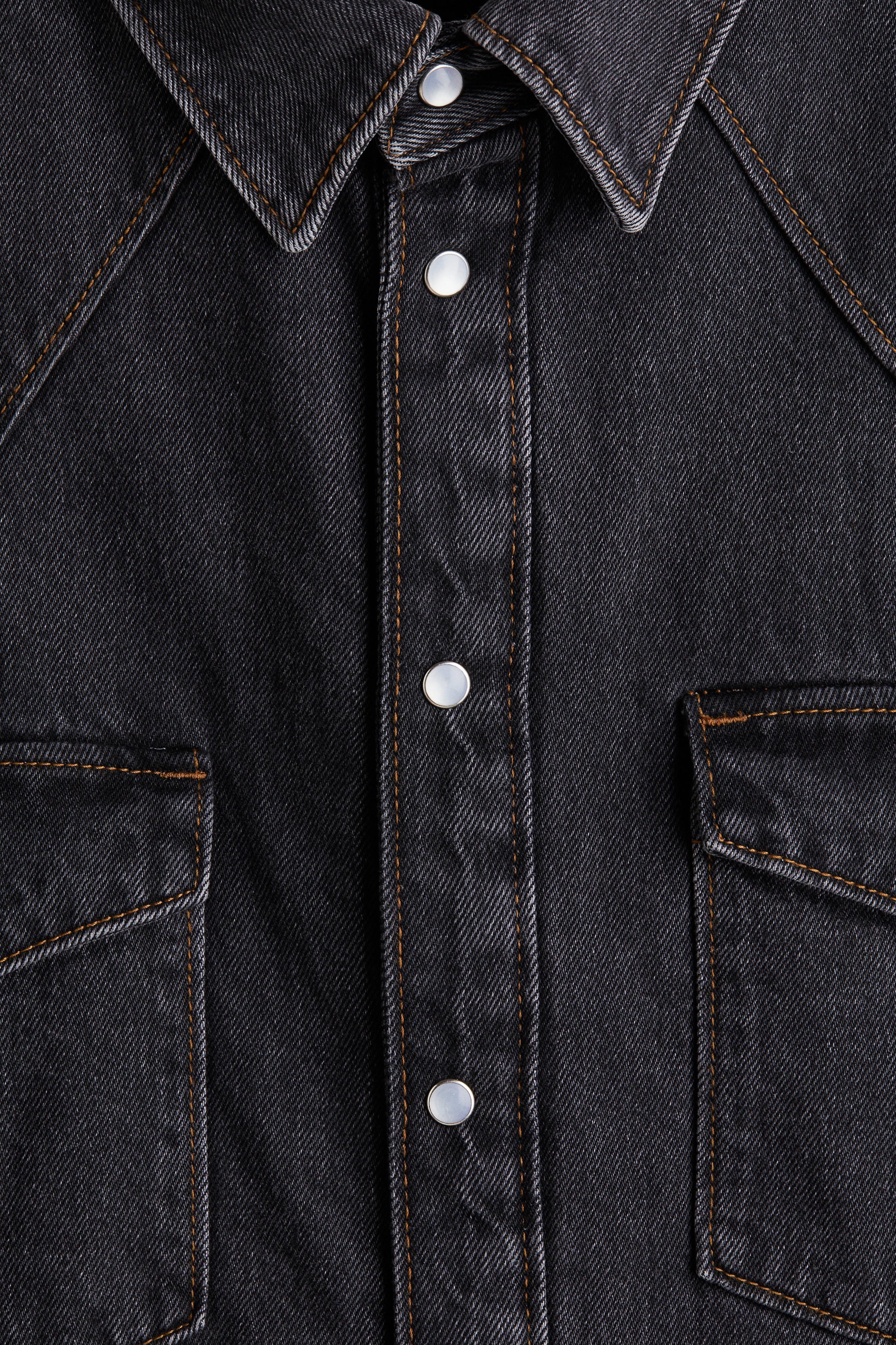 Oversized Fit Padded denim shirt