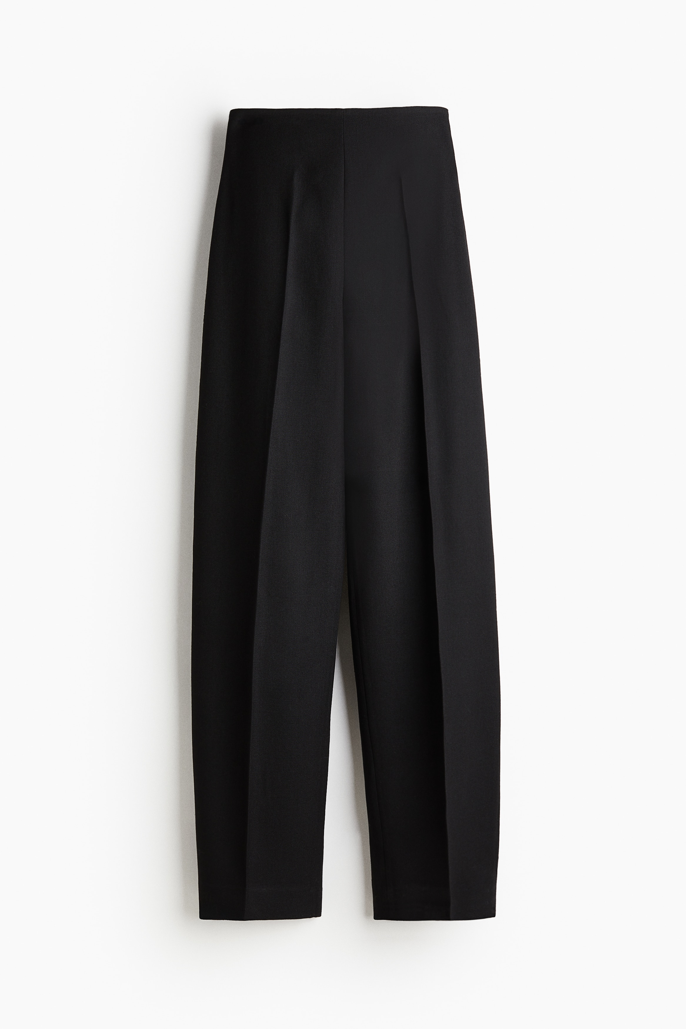 Slit-detail wool trousers - Black