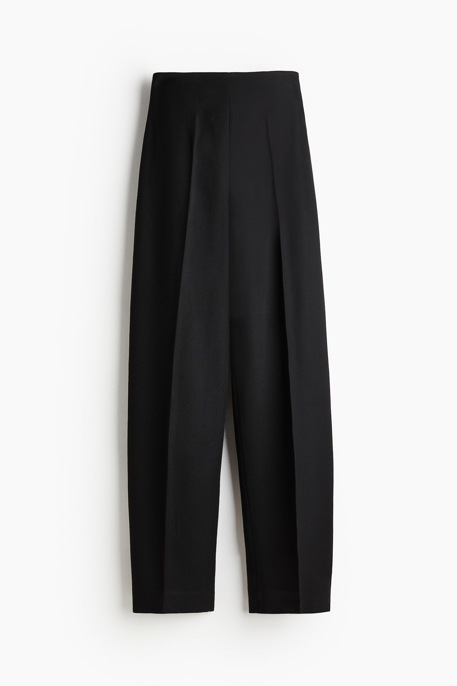 Slit-detail wool trousers - Black - 2