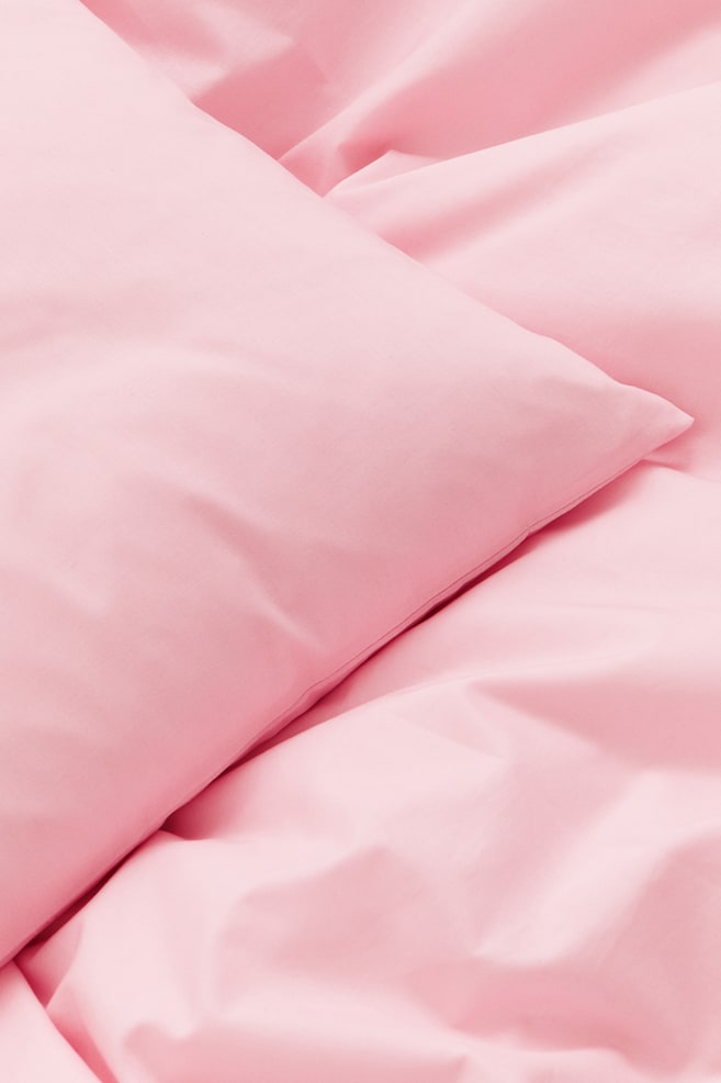 Enkelt sengesett i bomull - Lys rosa/Salvie-grønn/Klarblå/Mørk grønn/dc/dc - 3