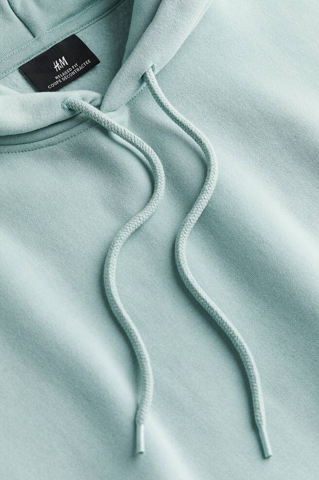 Relaxed Fit Hoodie - Turquoise/Black/White/Light grey marl/dc/dc/dc/dc/dc/dc/dc/dc/dc/dc/dc - 4