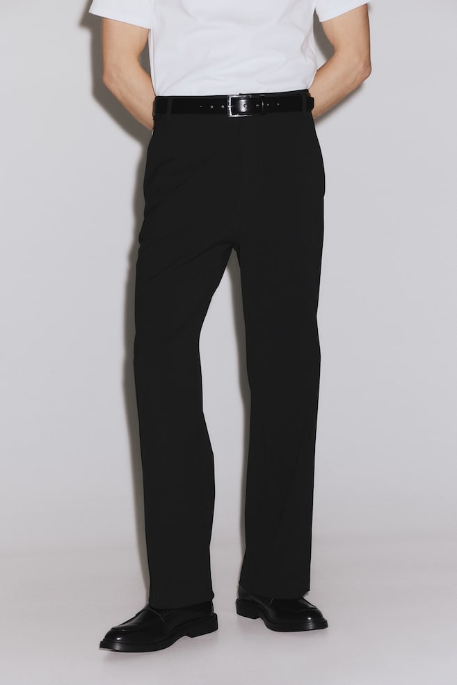 Chino Loose Fit Four-way Stretch - Noir/Beige - 1