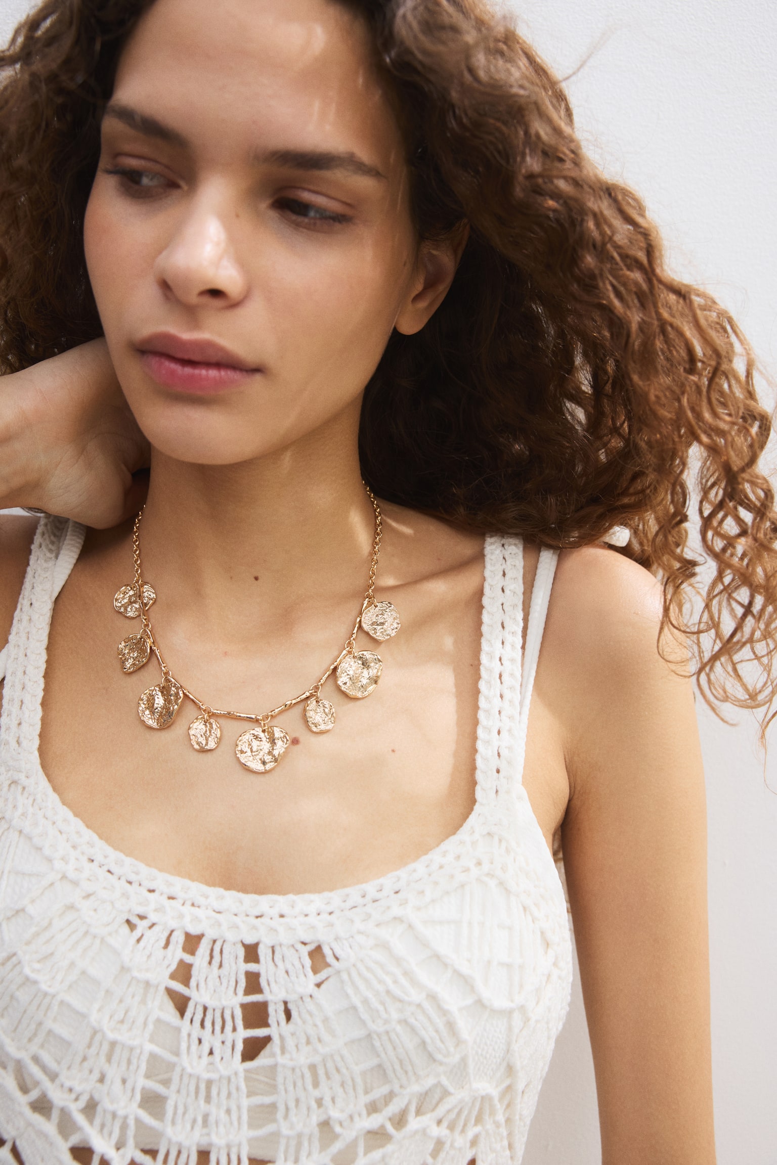 Pendant necklace - Gold-coloured - 4