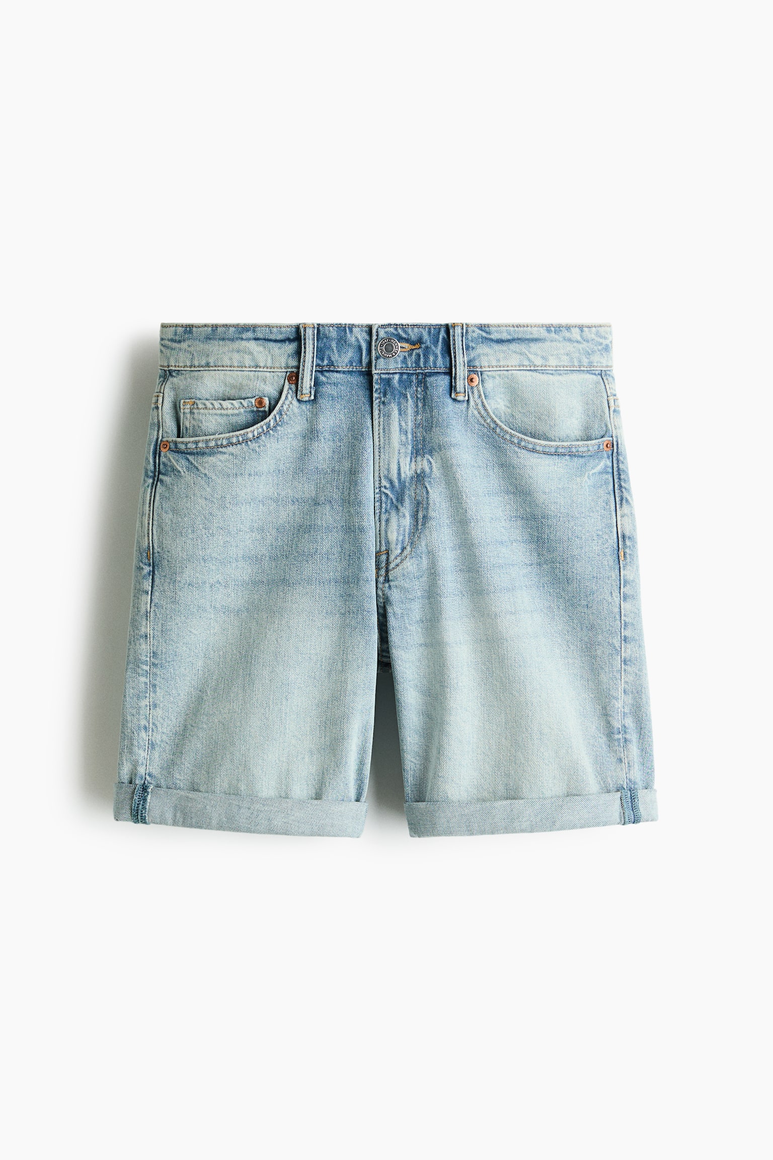Slim Denim shorts - Light denim blue/Denim blue - 2