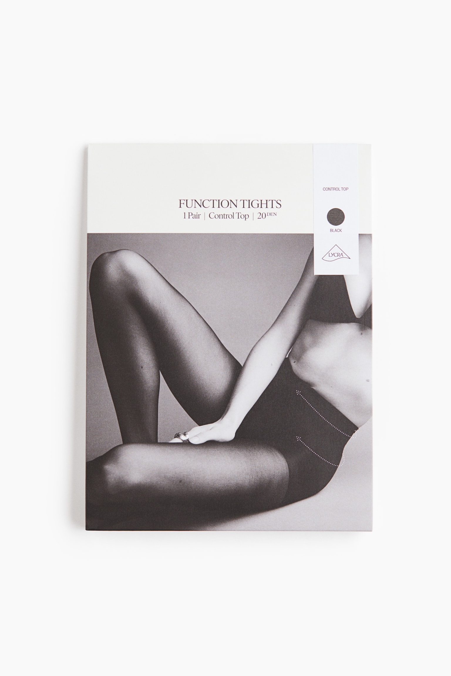 Control Top Tights with Lycra® 20 Denier - Black/Sand/Espresso