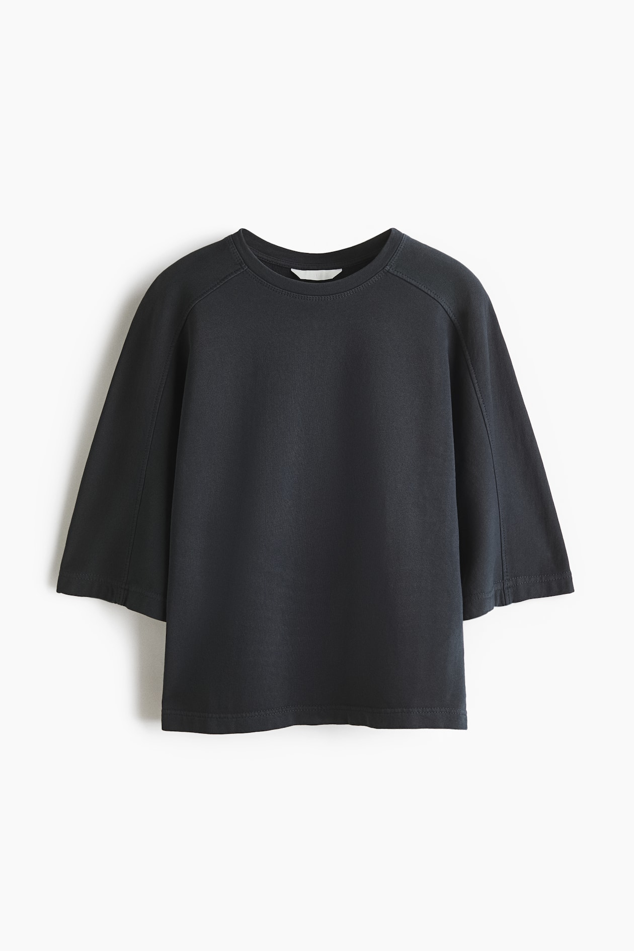 Short-Sleeved Cotton Sweatshirt