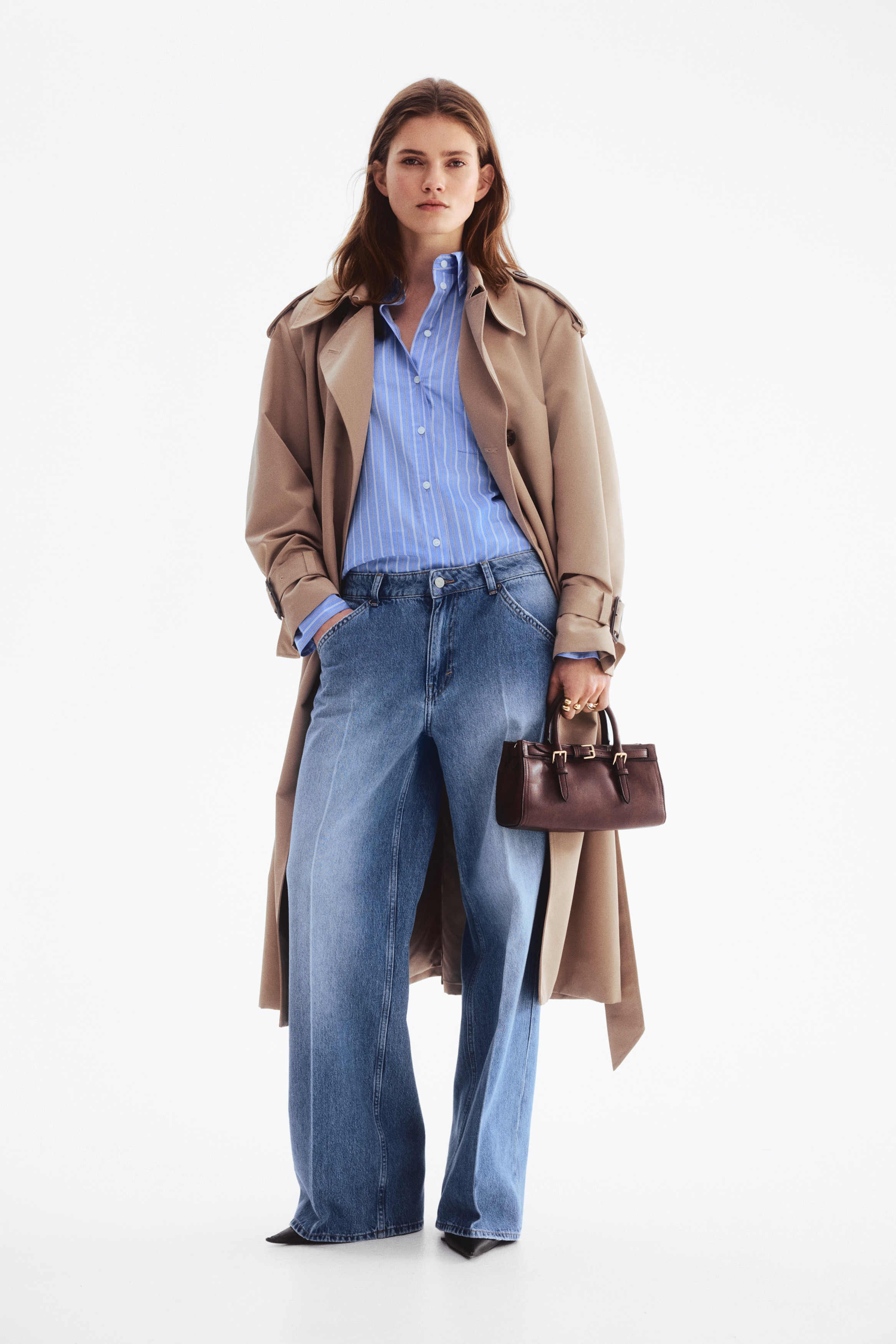 Crease-leg jeans - Denim blue