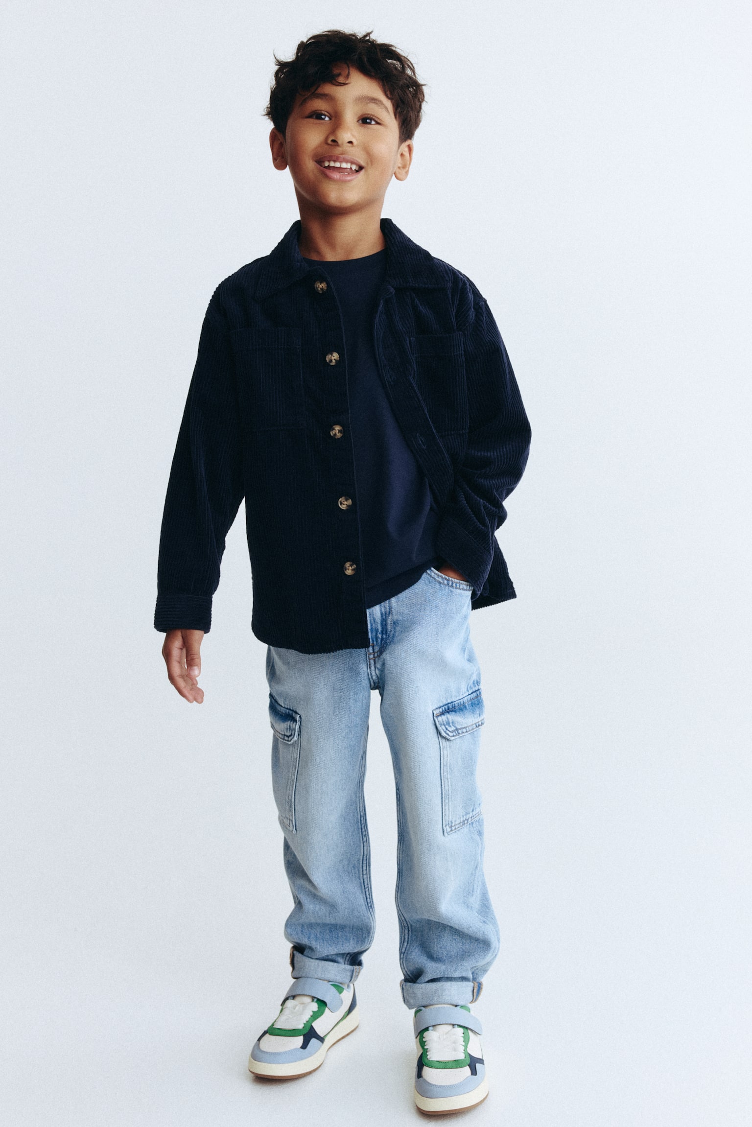 Relaxed Tapered Fit Jeans - Kot mavisi/Açık kot grisi/Koyu kot mavisi - 3