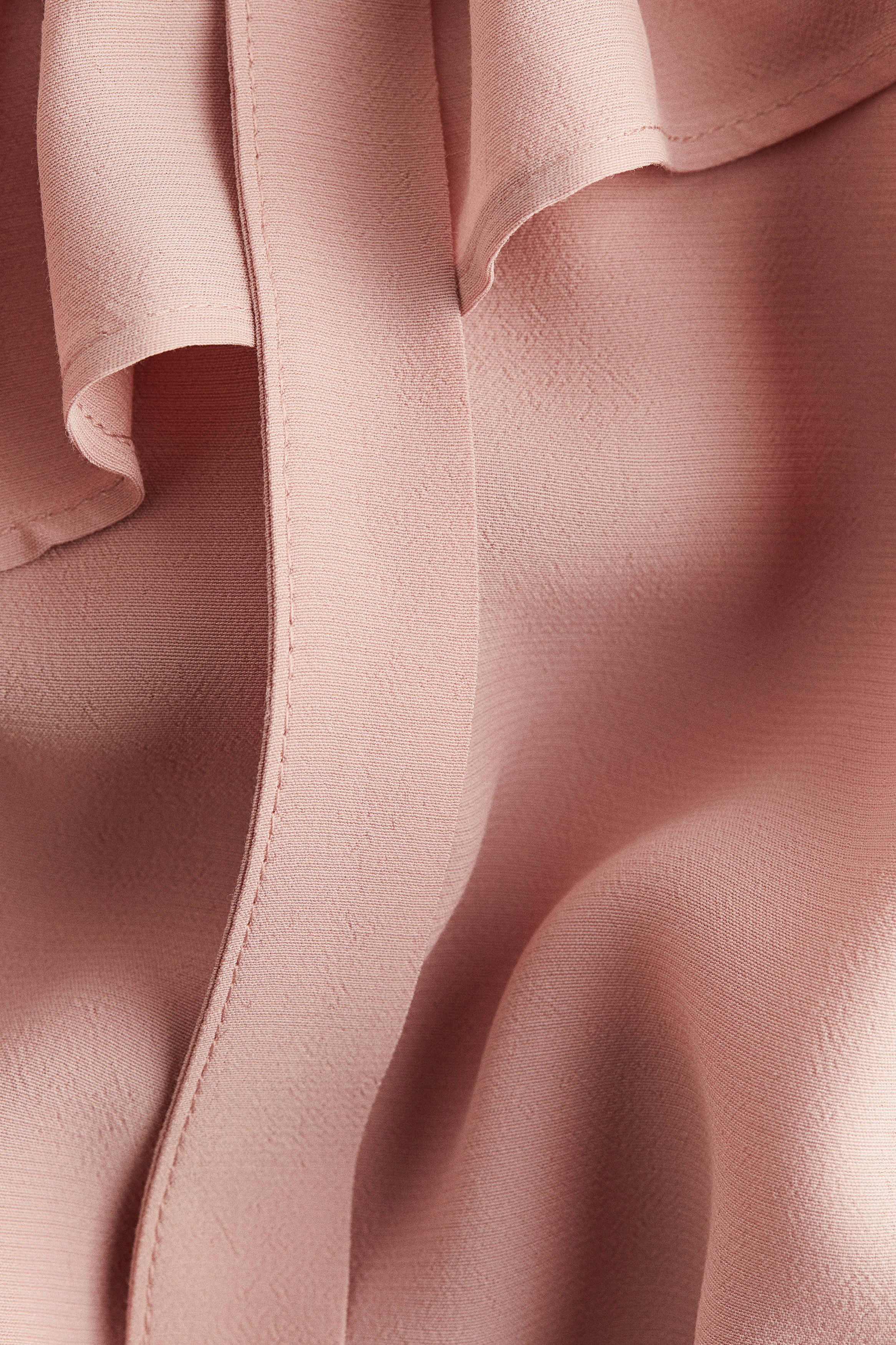 Frill-trimmed blouse