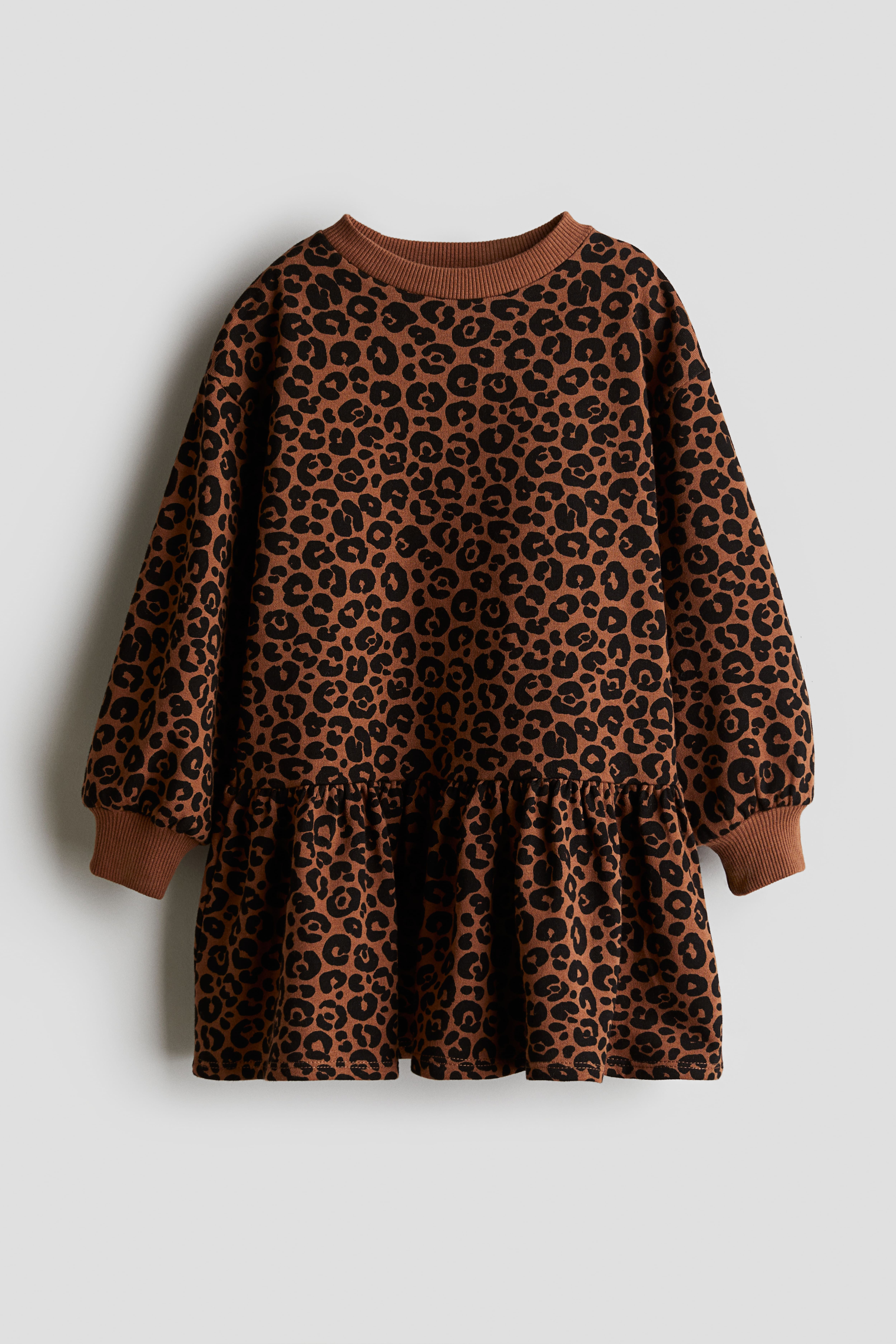 Leopard sweatshirt dress sale