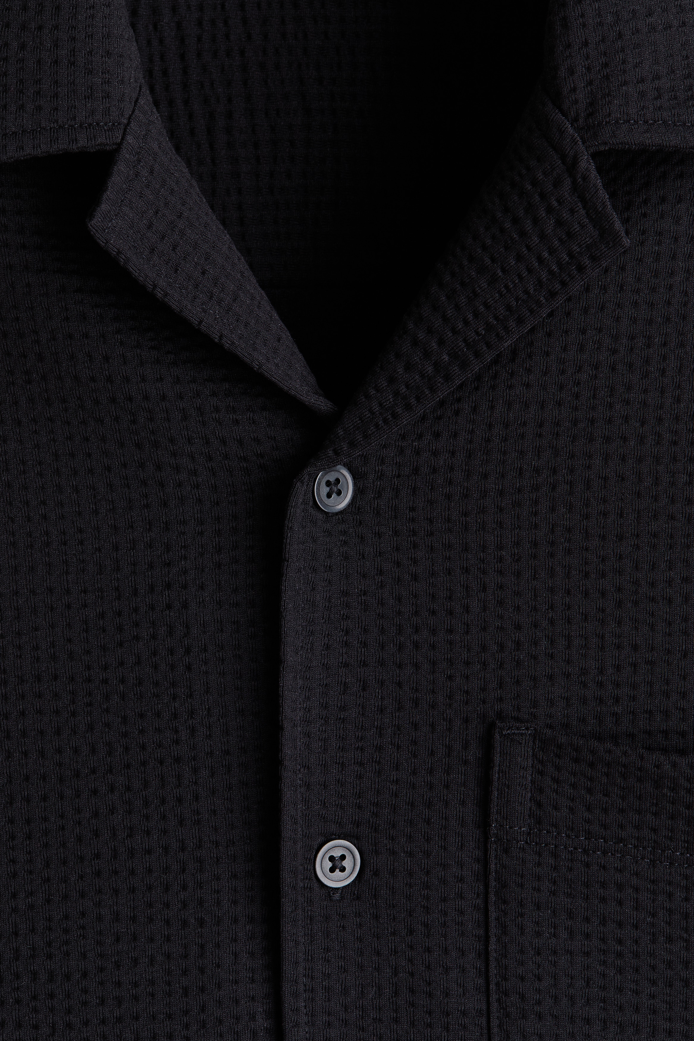 Relaxed Fit Waffled resort shirt