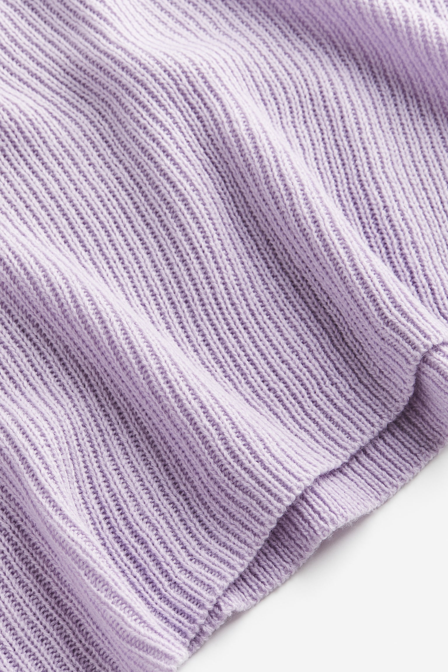 Cropped Turtleneck Sweater - Light purple/Natural white/Light green - 2