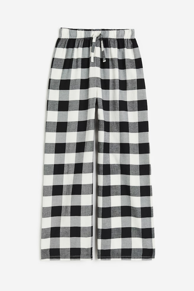 Cotton pyjama bottoms - Black/Checked/Light blue/Striped/Pink/Checked - 1