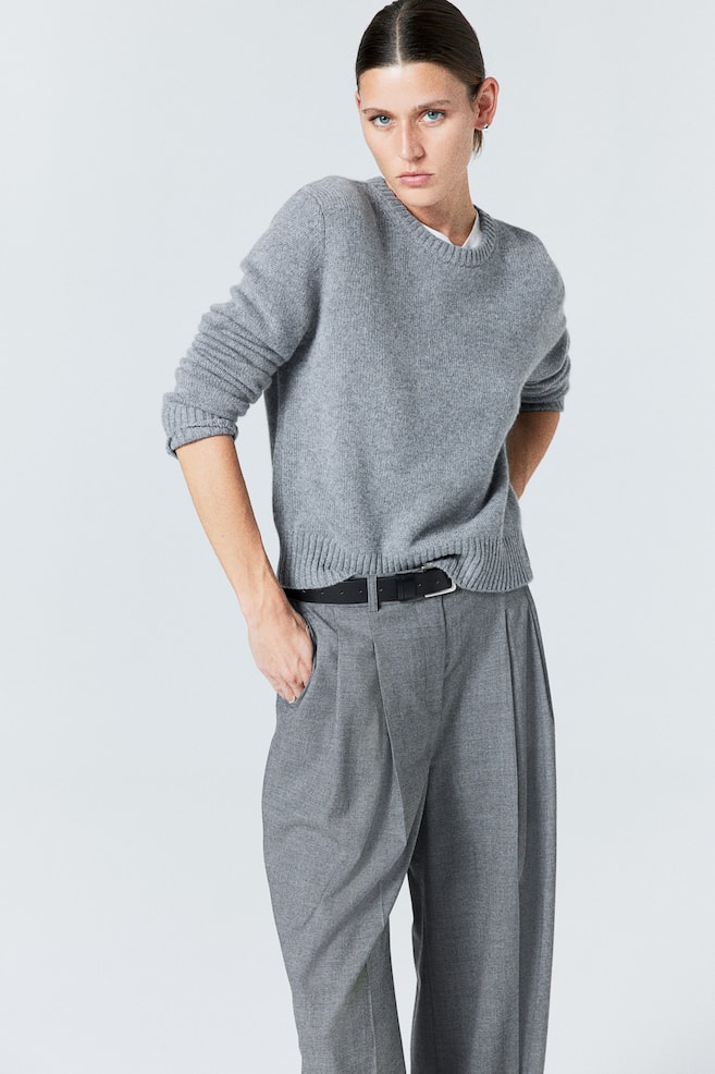 Cashmere jumper - Grey/Black/Beige - 4