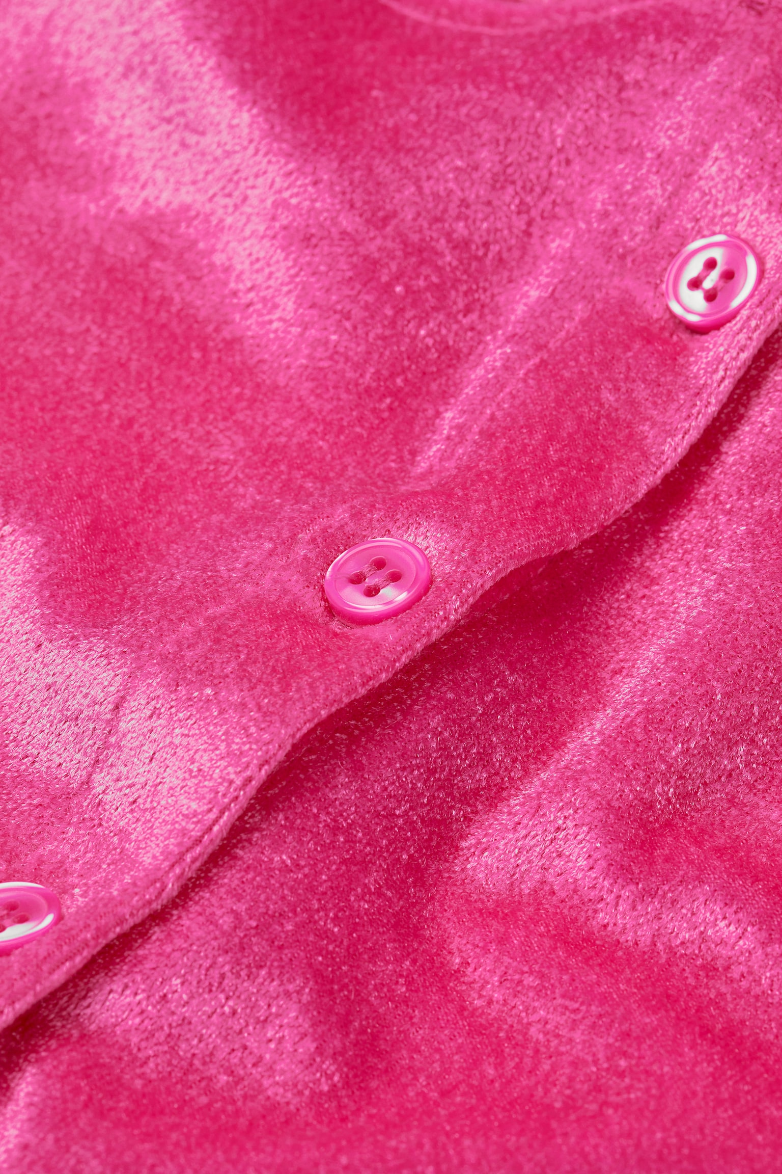 Velour playsuit - Cerise - 2