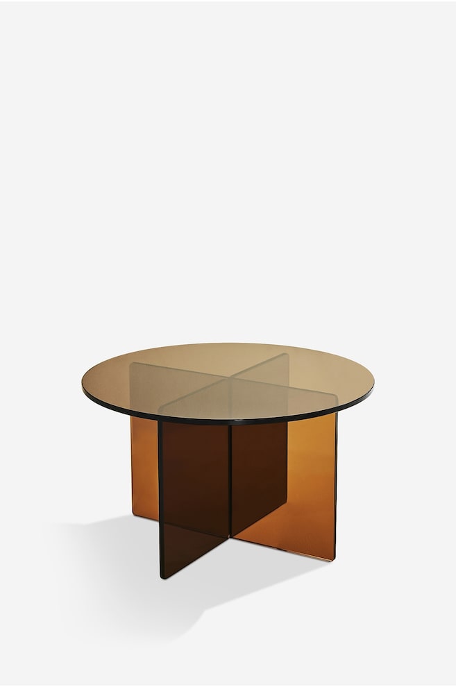 Table D'appoint En Verre Iris - Verre Fumé/Verre Non Teinté - 1