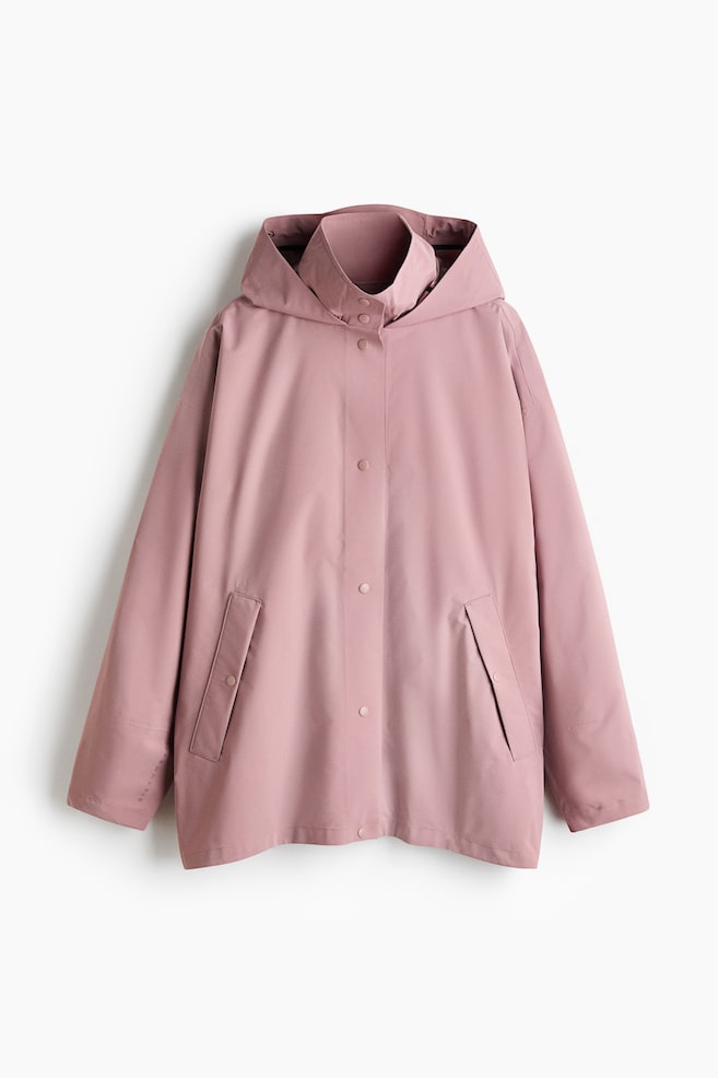 Rain jacket with StormMove™ - Antique rose/Black/Butter yellow - 1