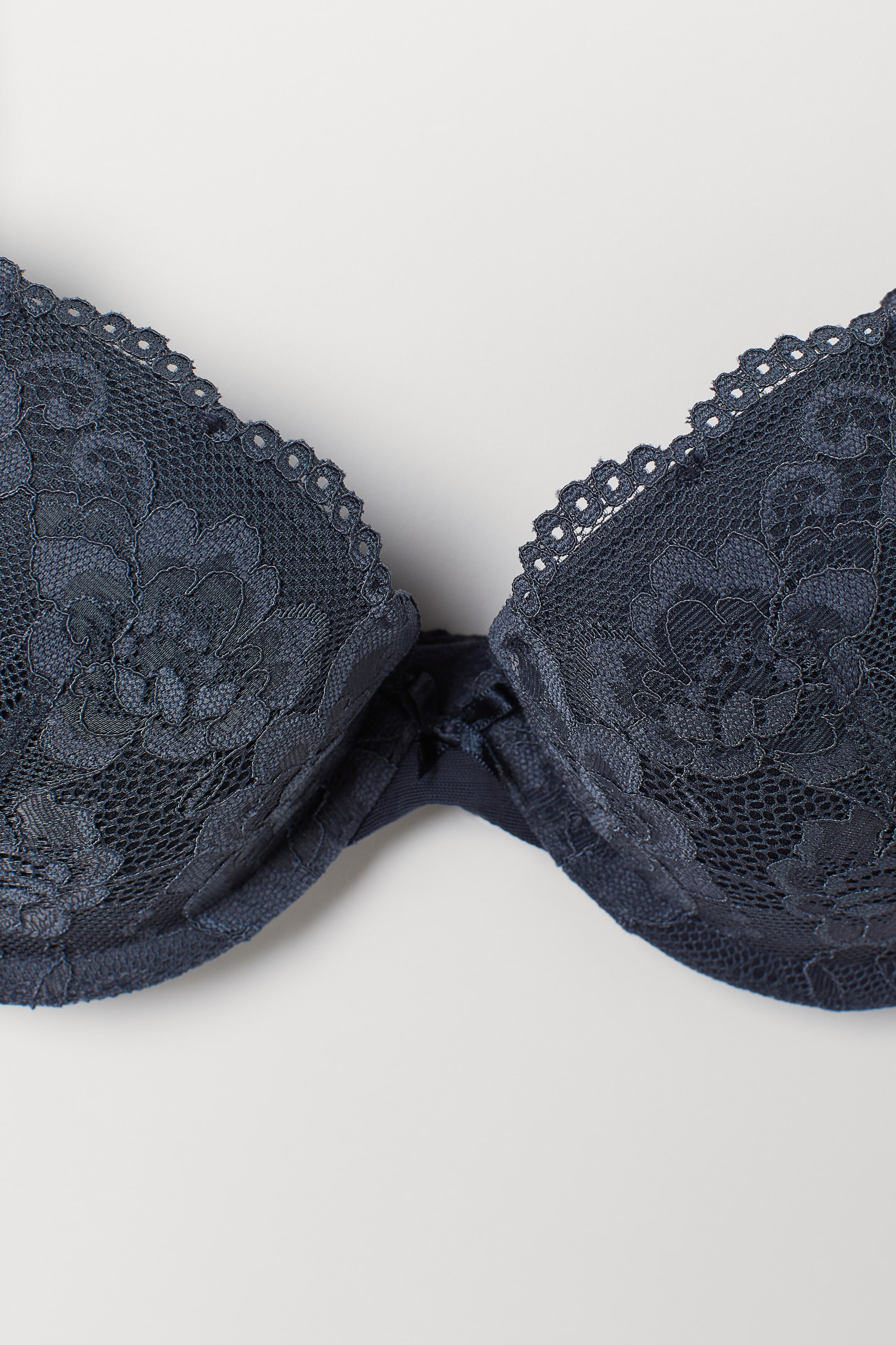 View larger image: Lace push-up bra - Dark blue - Ladies | H&M IE 2