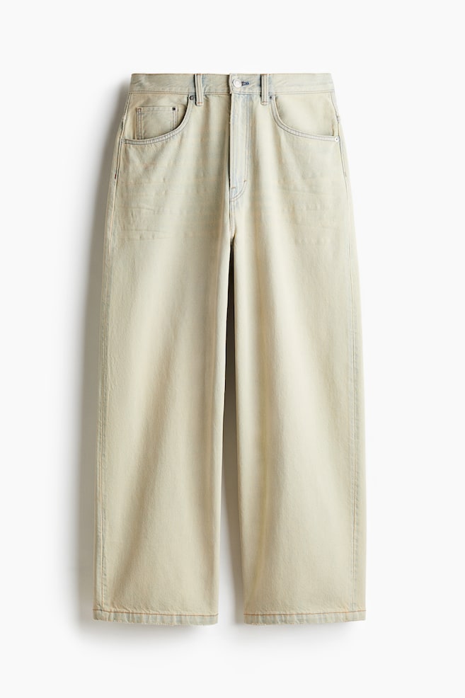 Super Baggy Jeans - Blasses Denimblau/Weiß/Blau/Blaugrau - 1