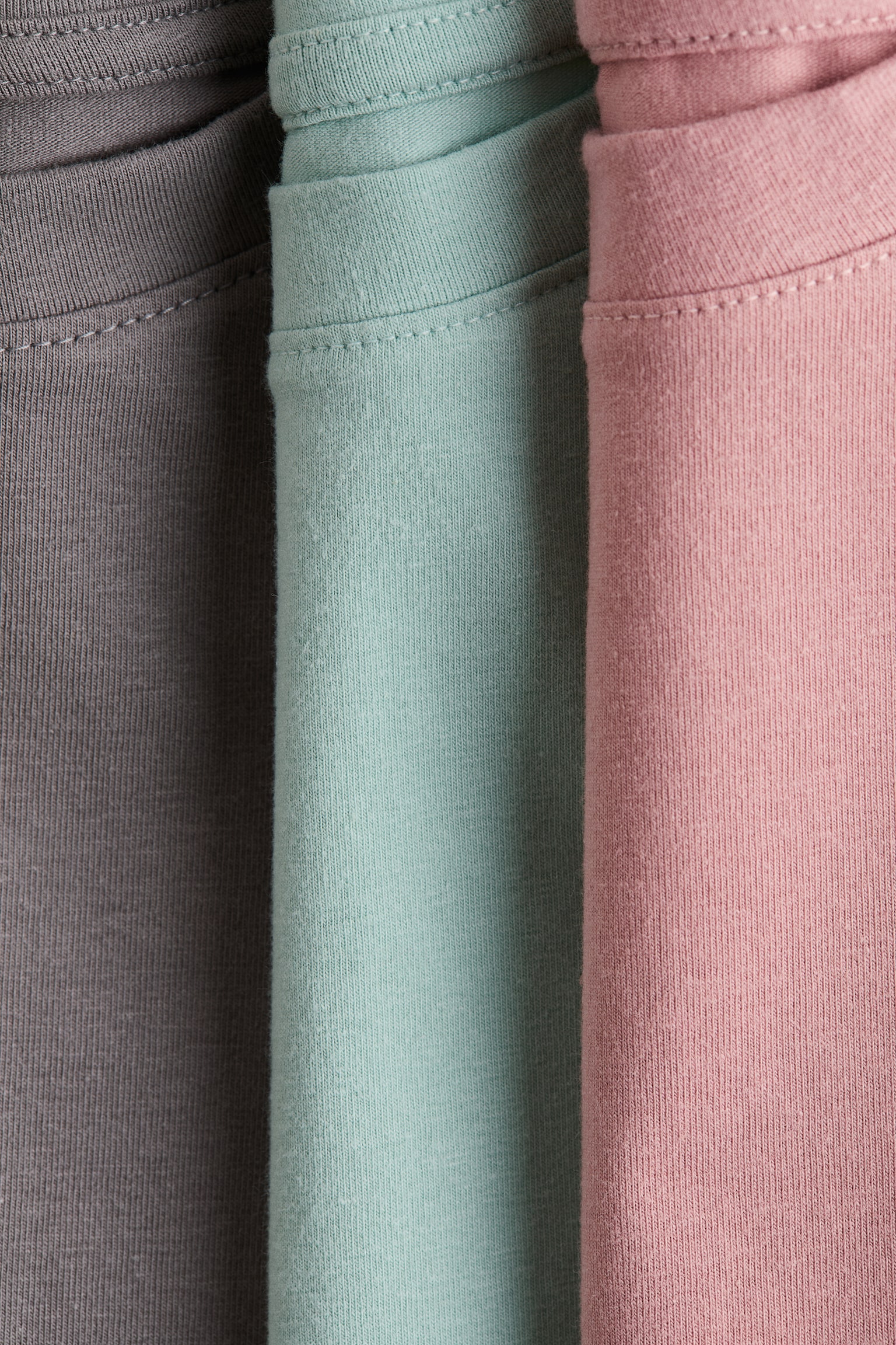 3-pack cotton tops - Light green/Light pink/Light pink/White/Light blue/Light grey/Black/Yellow/Light pink/Cream/White/Light dusty blue - 2