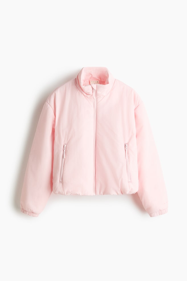 Water-Repellent Padded Activewear Jacket - Light pink/Black - 1
