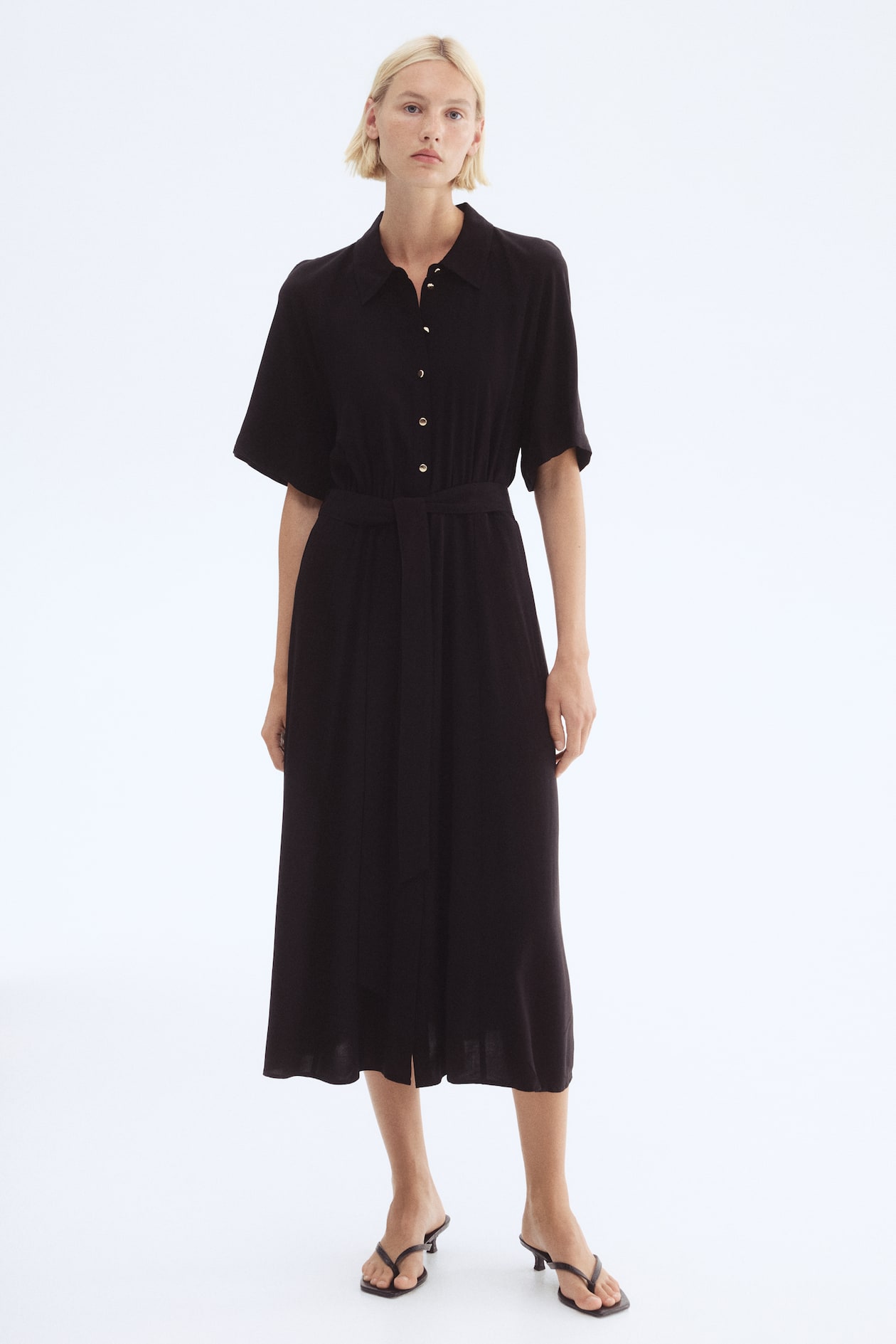 Tie-belt Shirt Dress - image 4