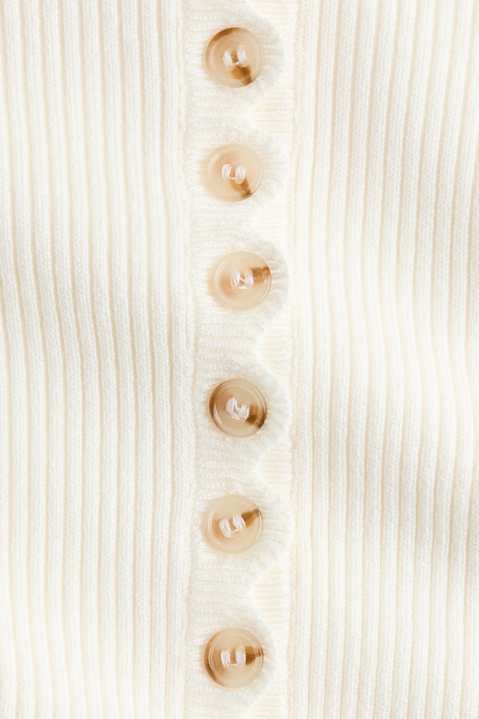 Ribbed cardigan - Cream/Black/Dark grey marl/Brown - 2