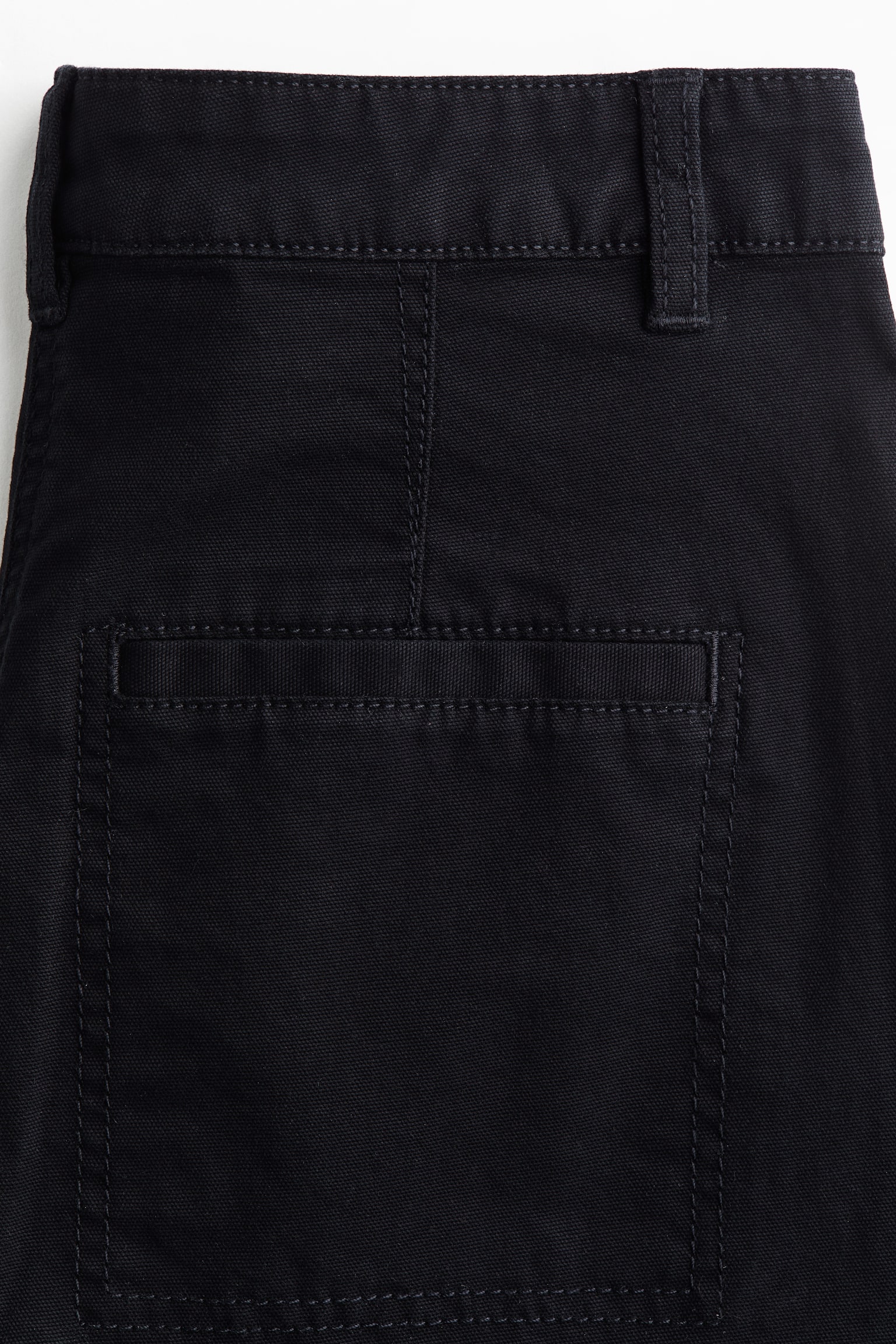 Женские брюки H&M Cotton Barrel-Leg, цвет: Чёрный — фото 5