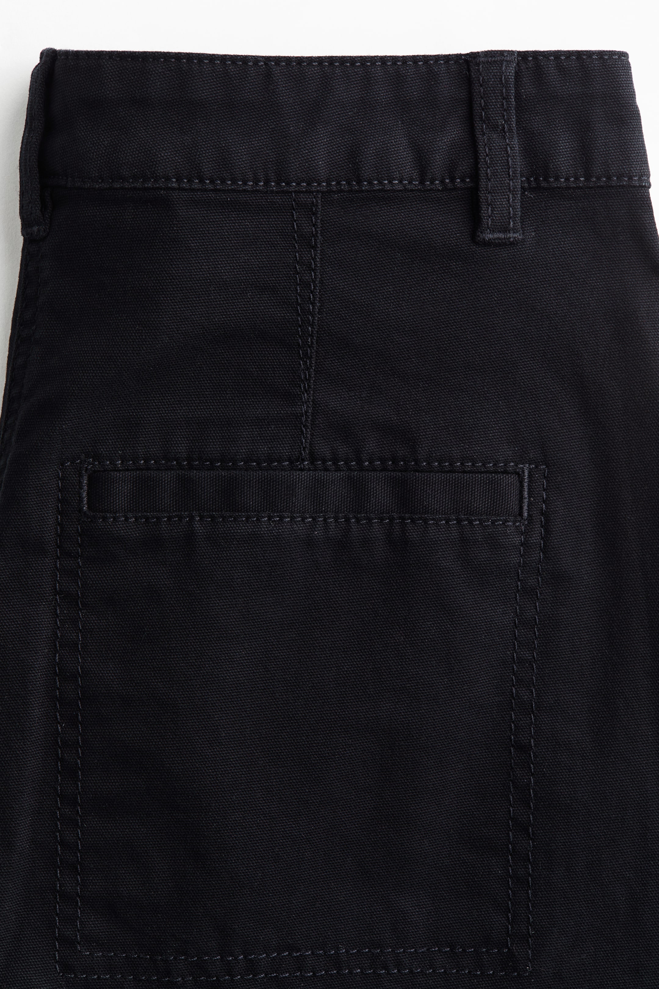 Cotton Barrel-Leg Pants