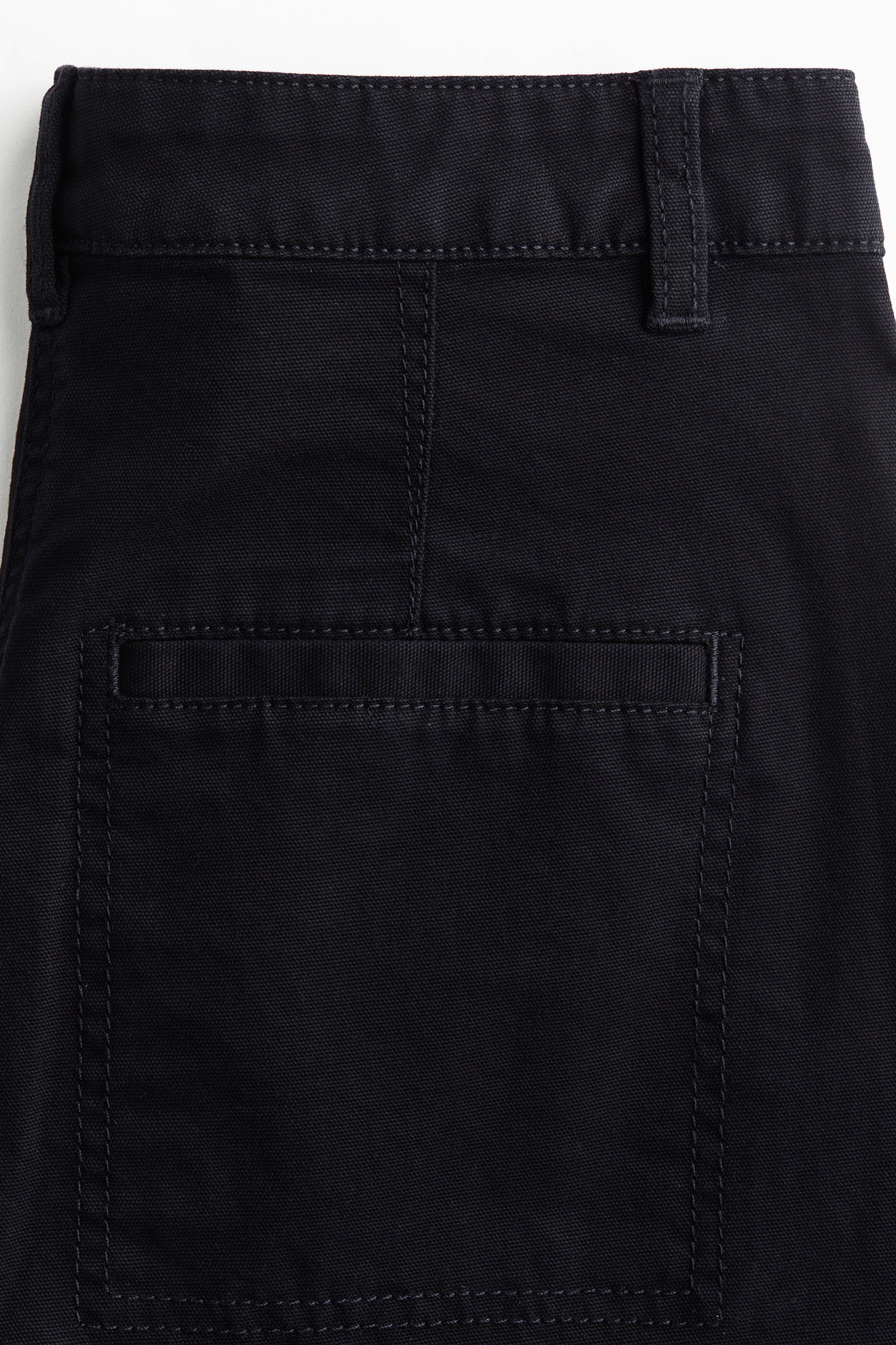 Cotton Barrel-Leg Pants