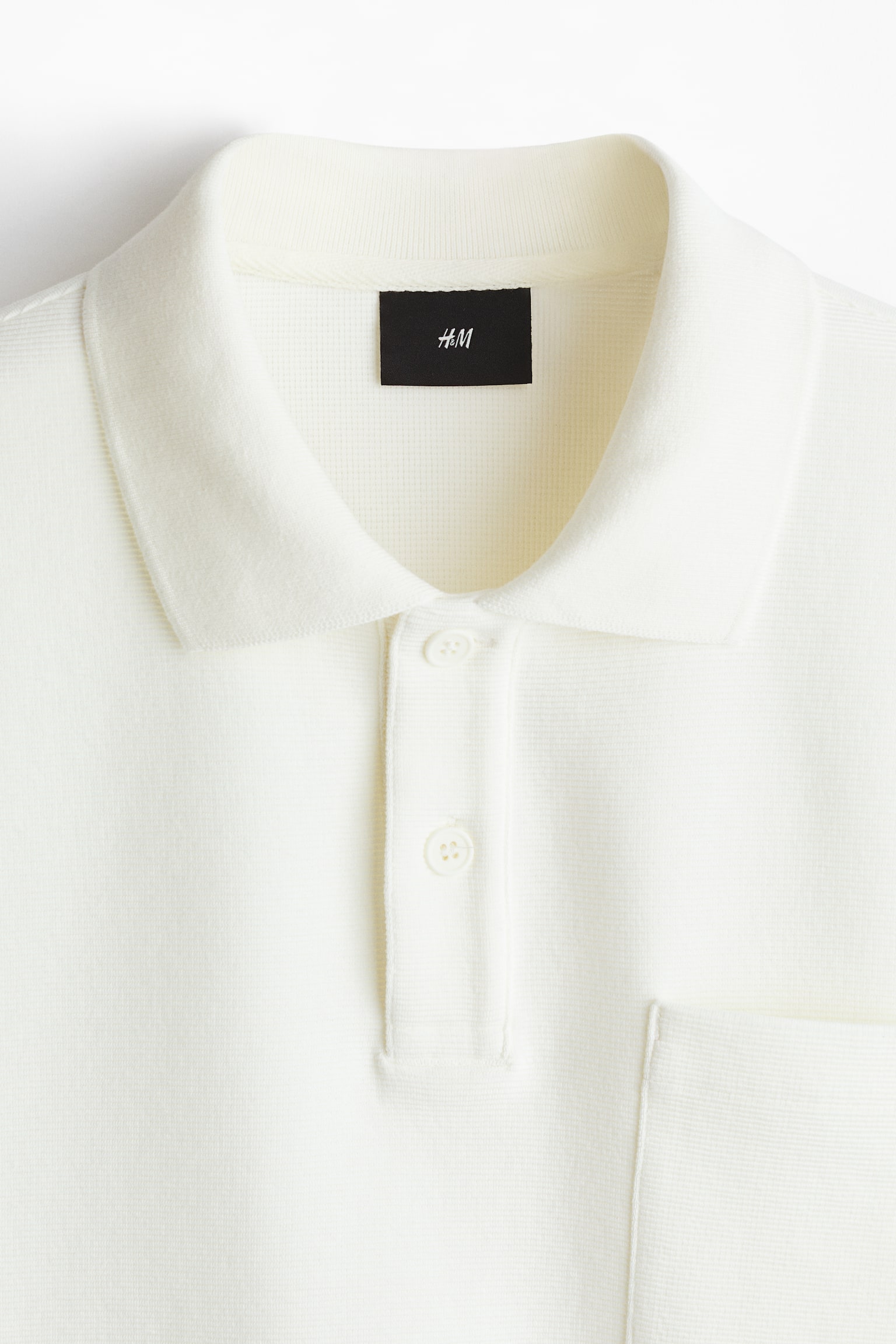 Loose Fit Polo shirt - Cream/Light khaki green/Black - 2