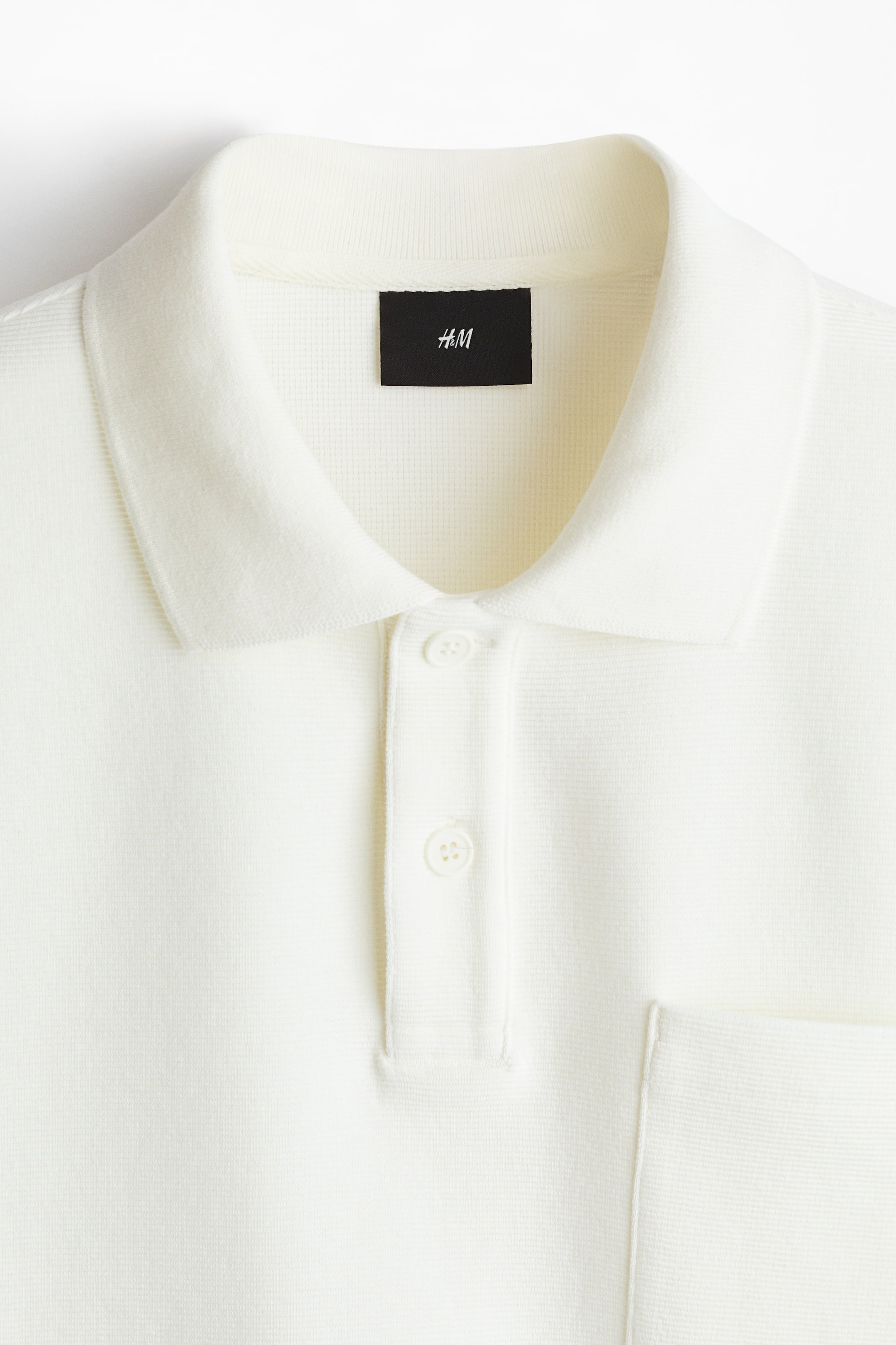 查看大圖: Loose Fit Polo shirt - Cream - Men | H&M HK 2