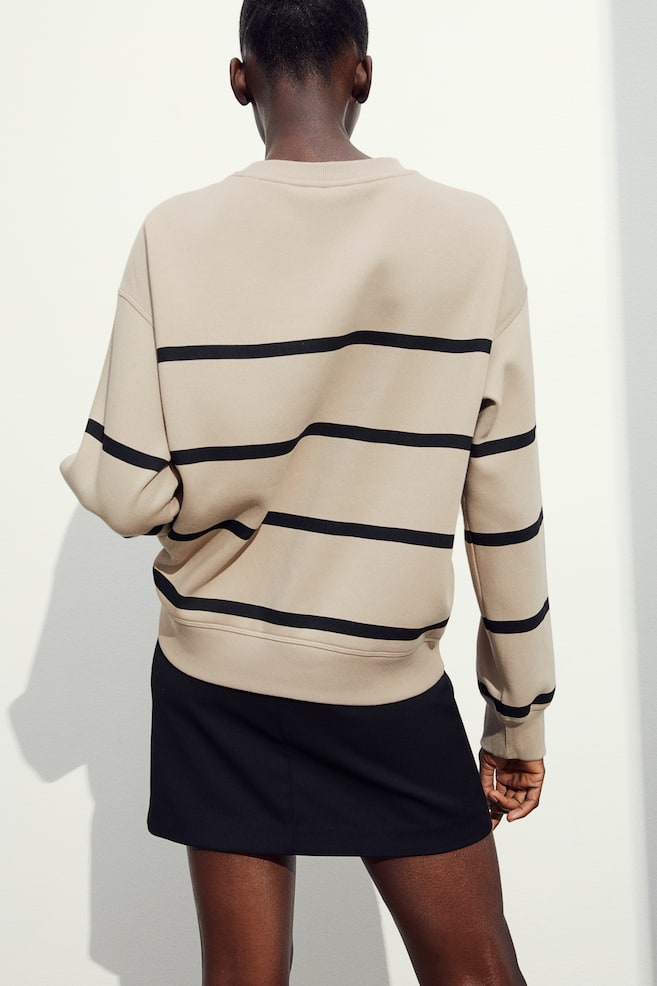 Sweatshirt - Beige/Striped/Light beige/Paris/White/Bow/Light grey marl/dc/dc/dc - 4
