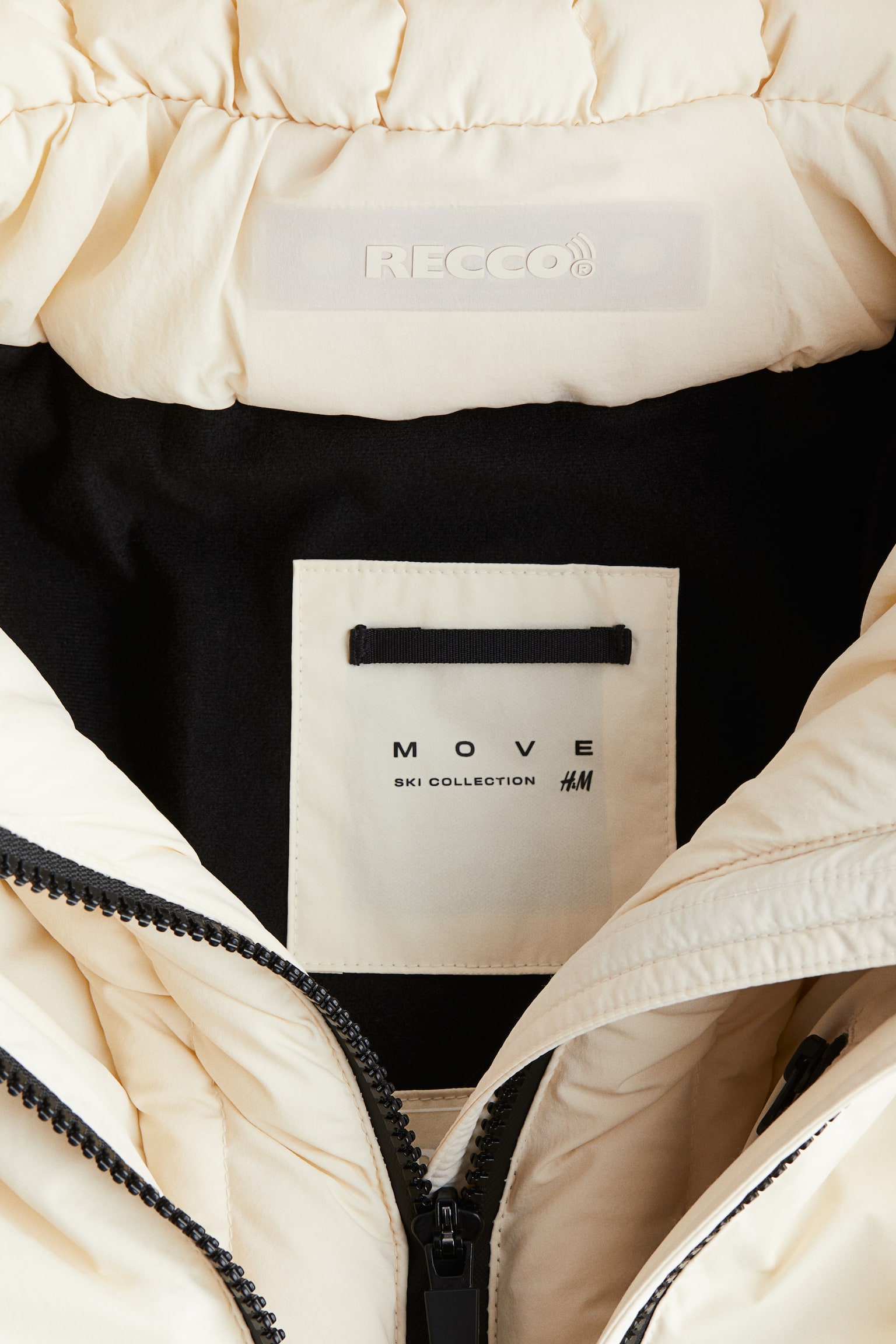 Padded ski jacket with ThermoMove™ - Beige/Black/Aubergine purple - 5