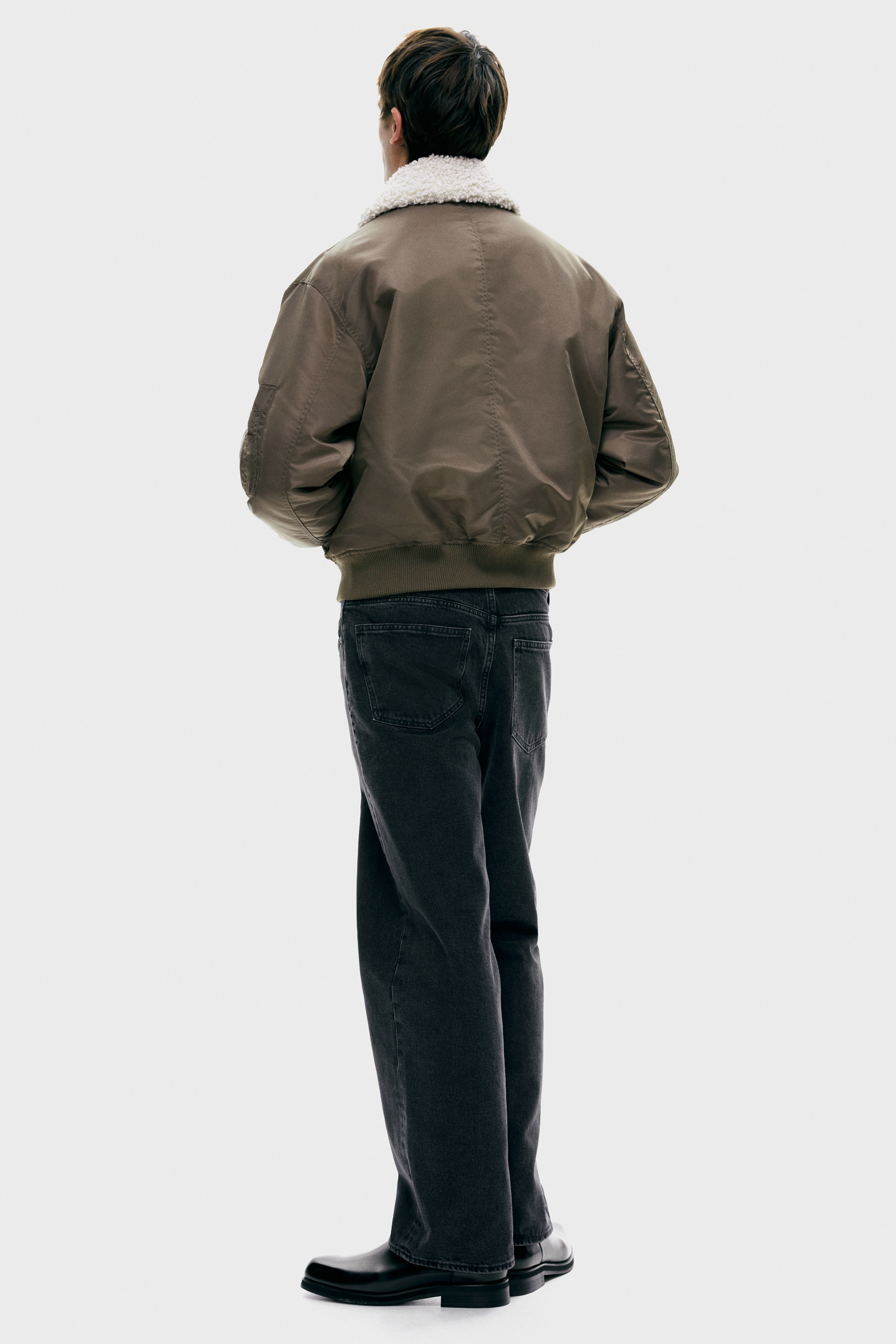 メンズアビエータージャケット |レザー、オーバーサイズ&テディ | H&M JP