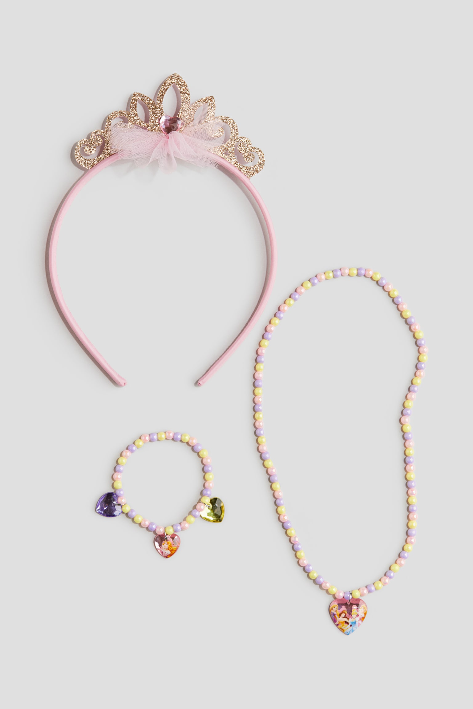 Jewellery set - Light pink/Disney Princesses - 3