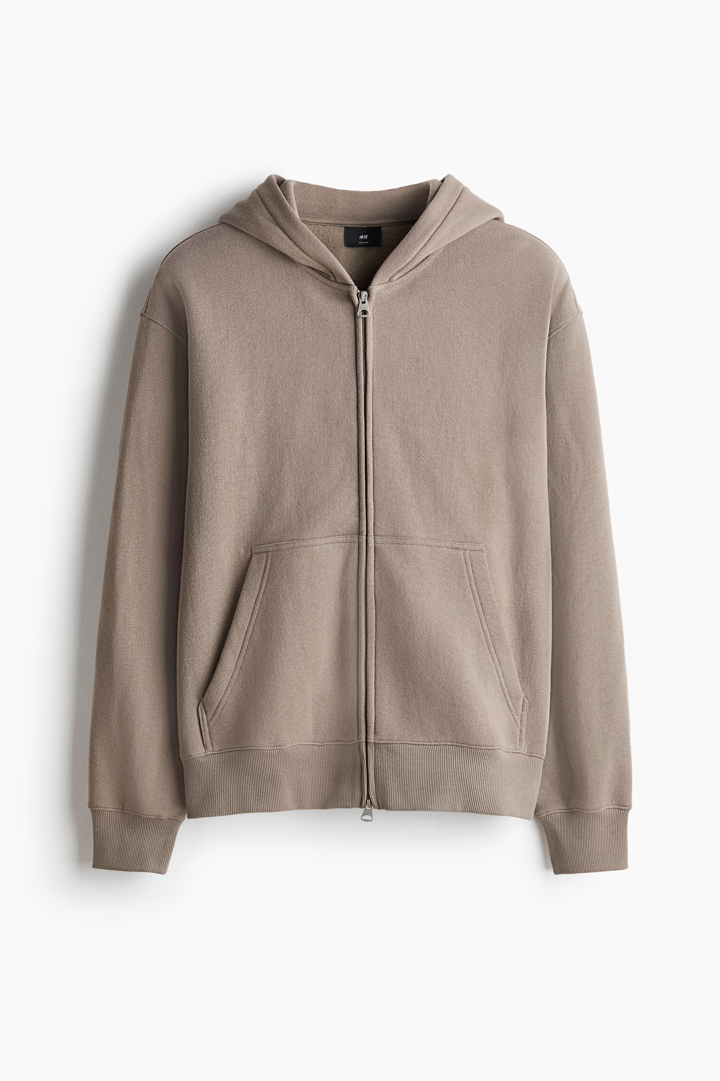 Relaxed-Fit Hooded Jacket - Beige/Black