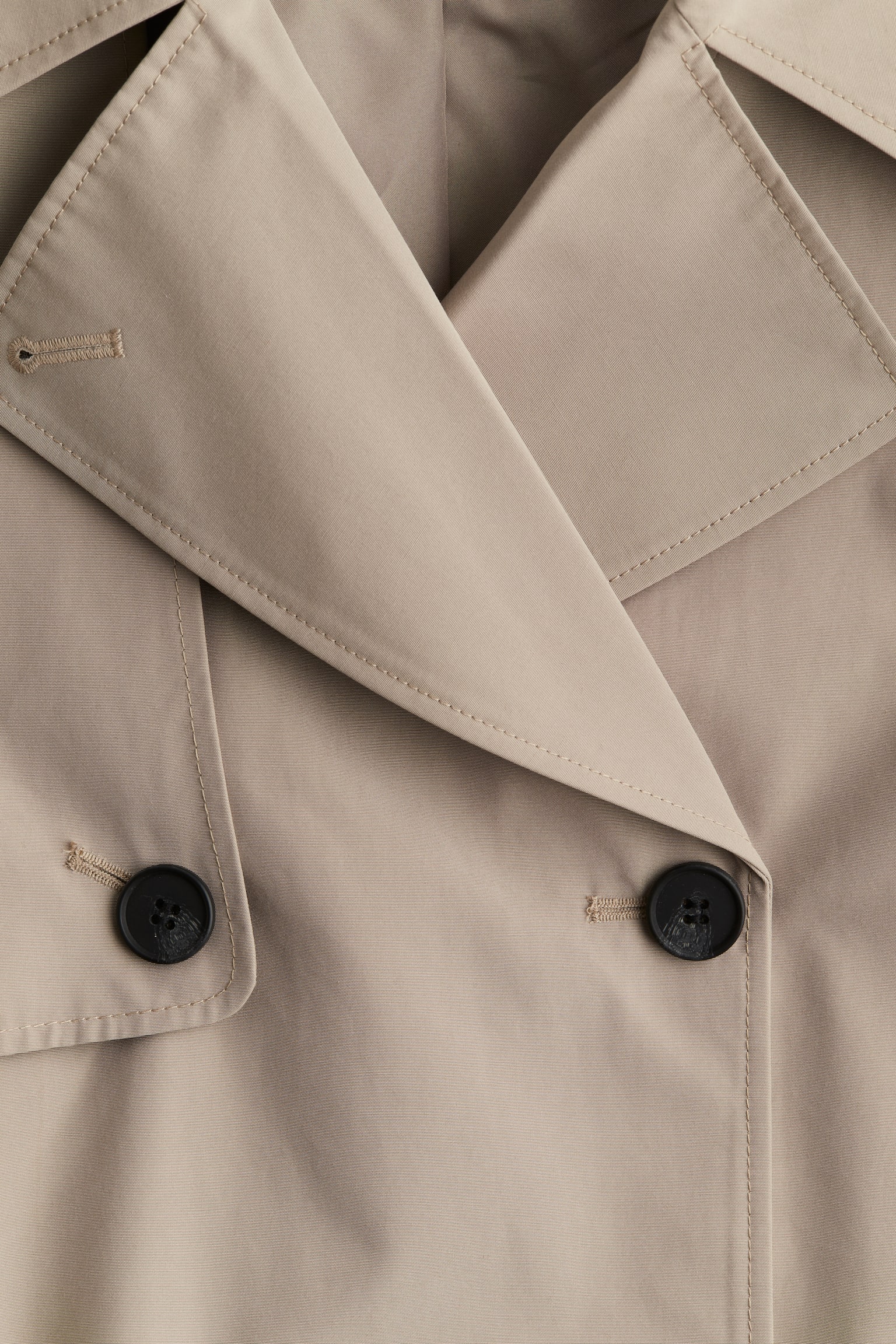 Short trench coat - Beige - 5