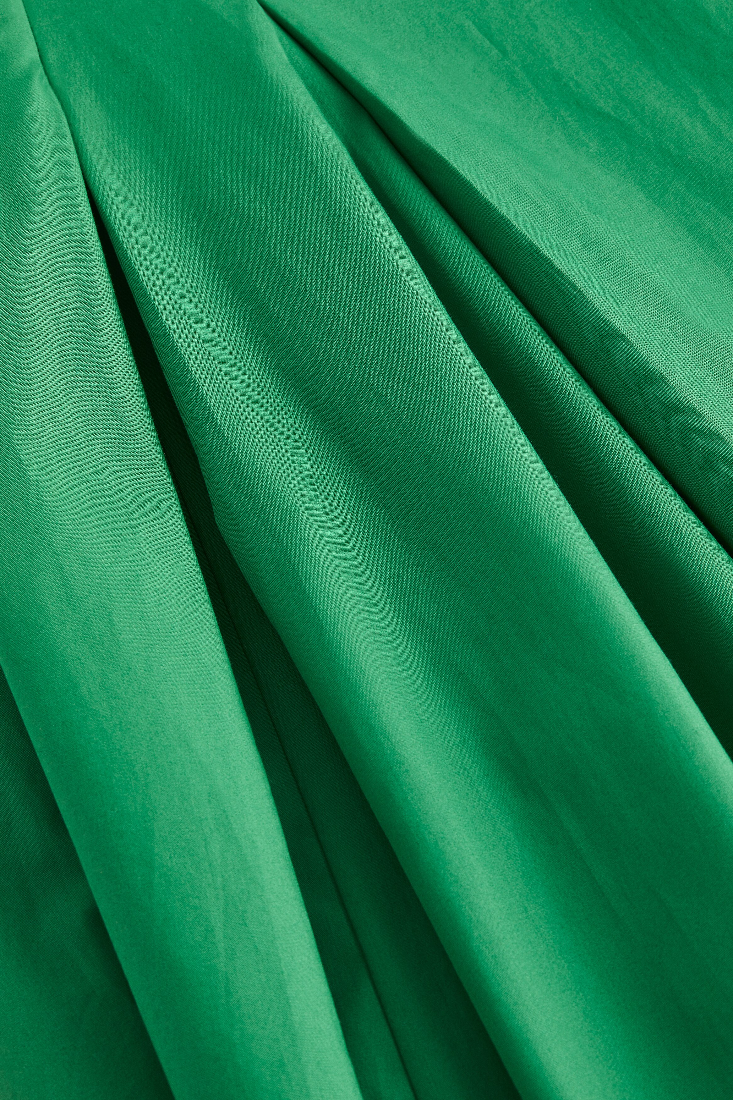 Women's Green Pleated cotton dress | H&M