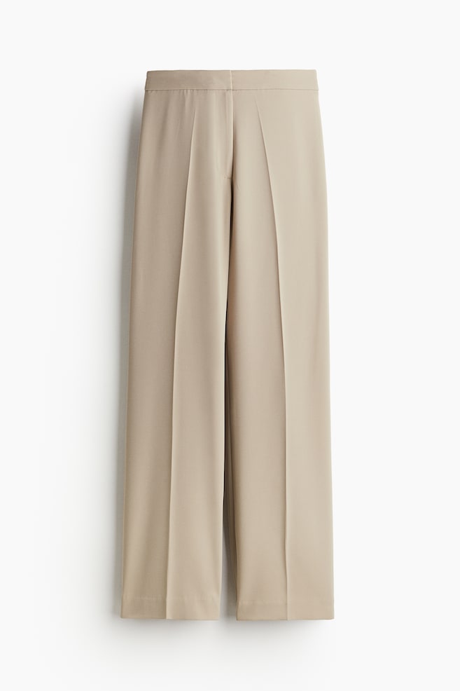 Pantalon large - Beige/Blanc/Noir/Taupe clair - 1