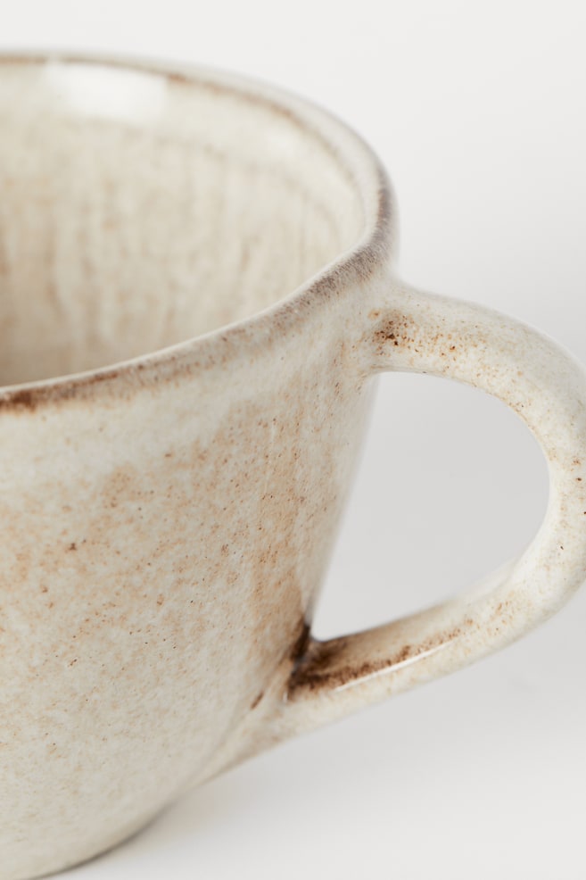 Stoneware cup - Beige - 5