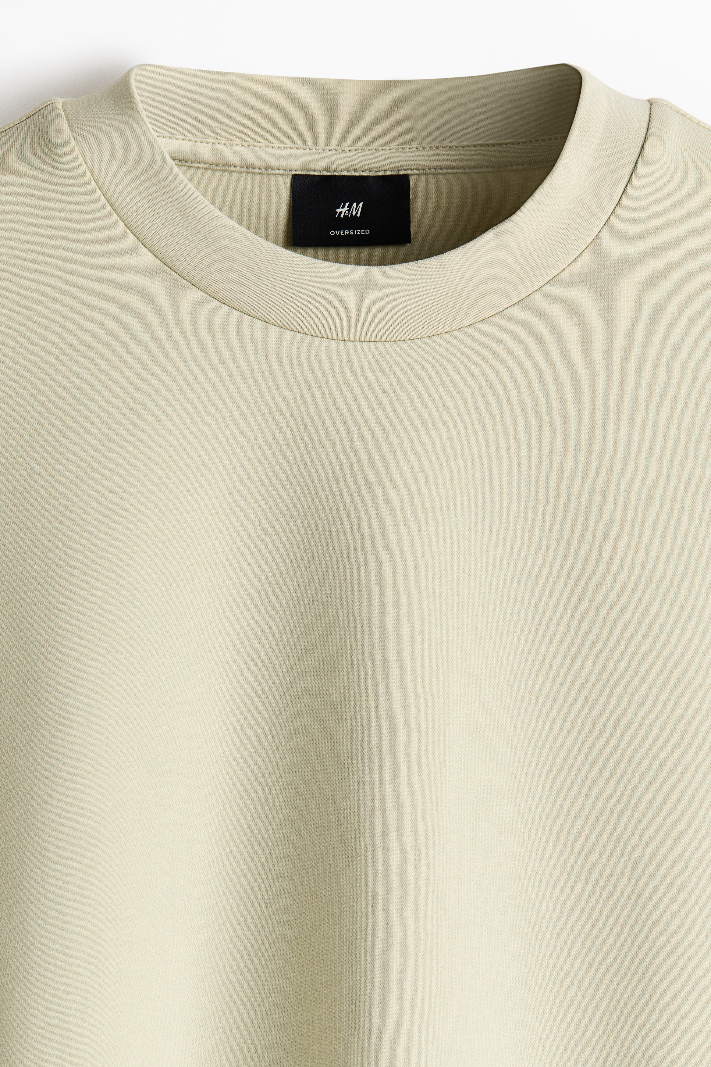 Men's Light gray melange Oversized-Fit Scuba T-Shirt | H&M US