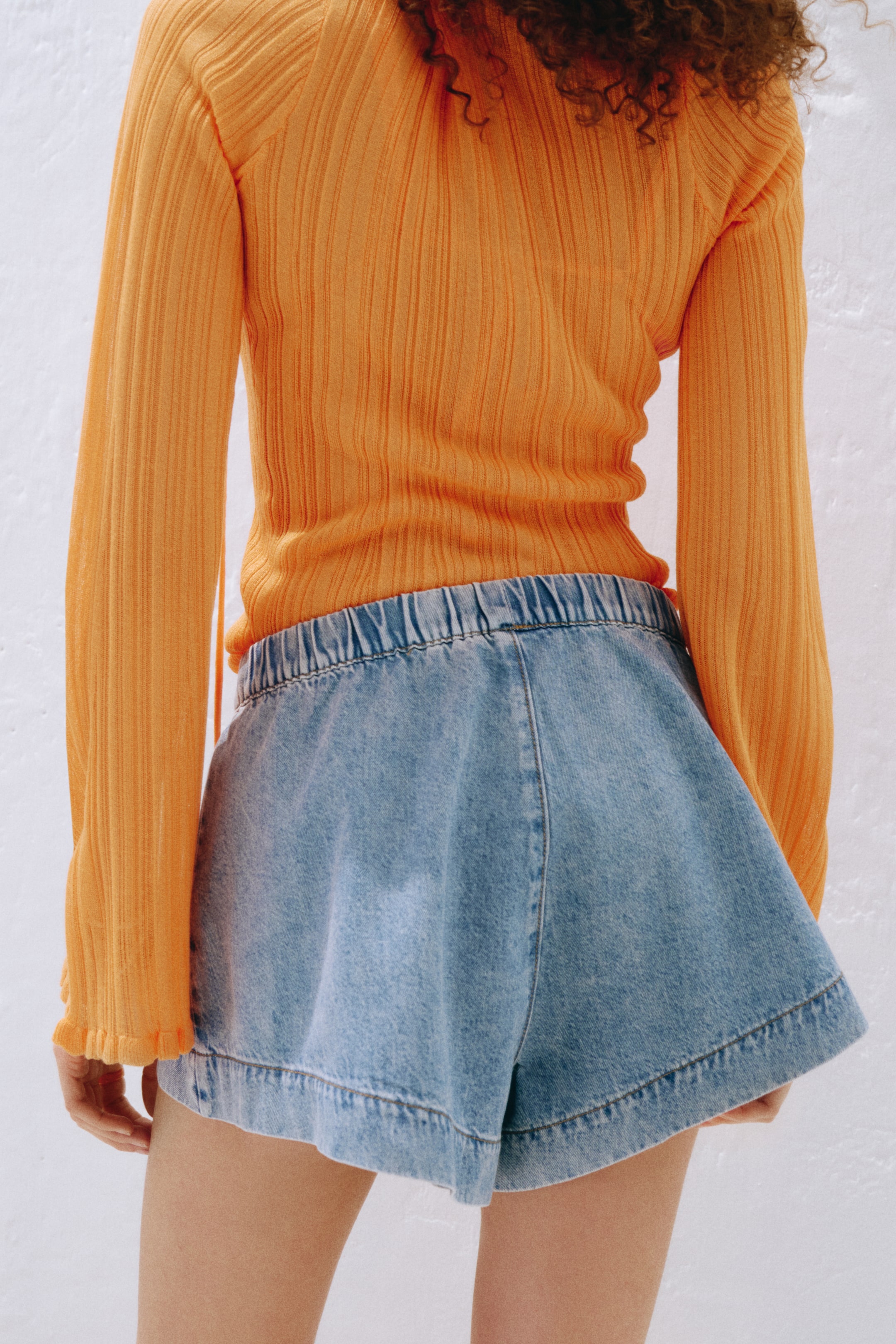 Женские шорты H&M Denim Pull-On Shorts — фото 5