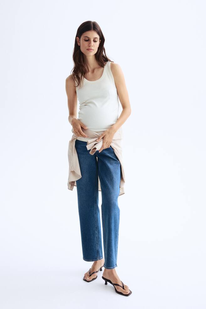 MAMA Straight Ankle Jeans - Denim blue/Denim blue/Light denim blue/White/Black/Washed out/Black - 2