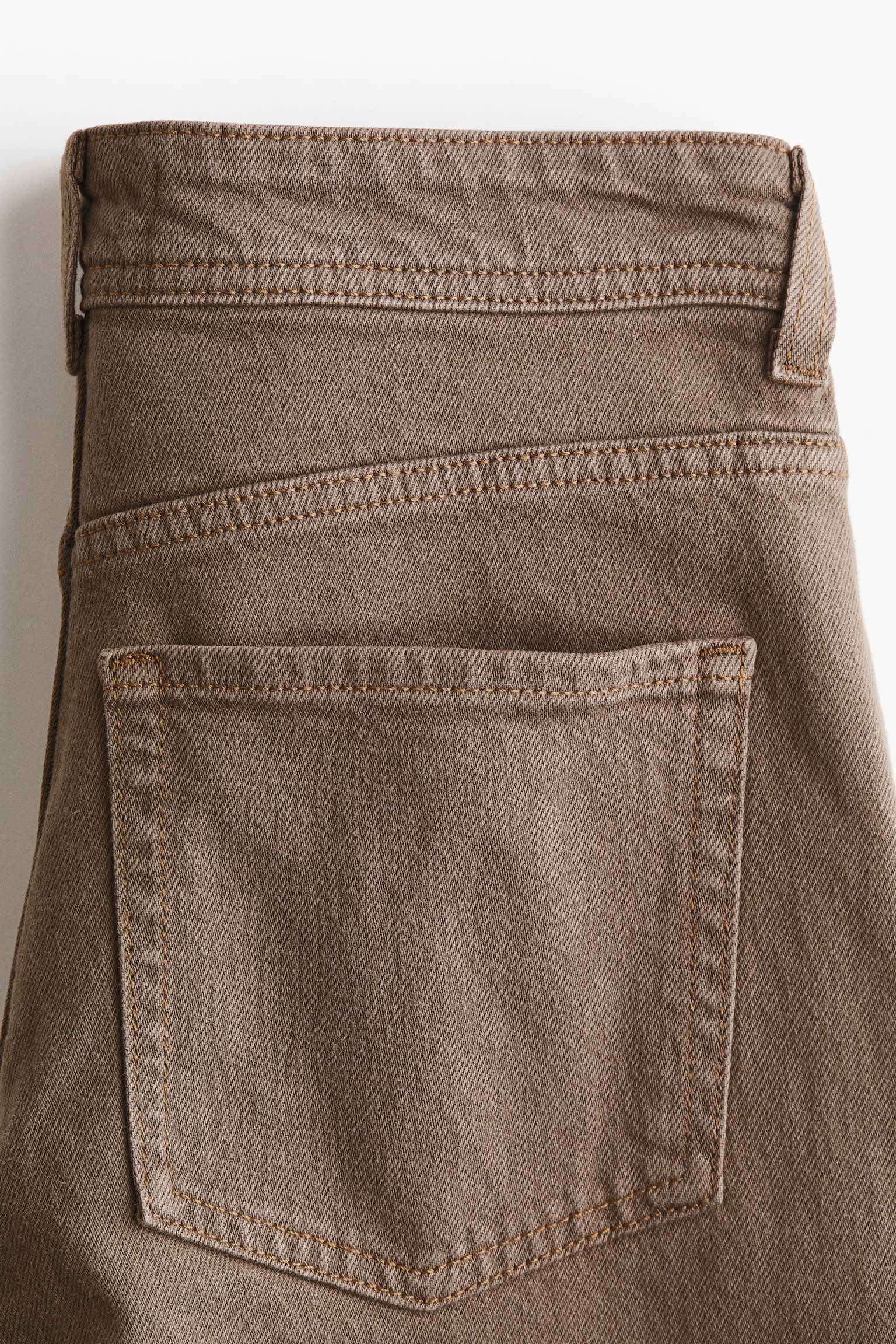 Wide High Waist Ankle Jeans - Beige/White/Dark denim blue/Denim blue/Light denim blue - 5